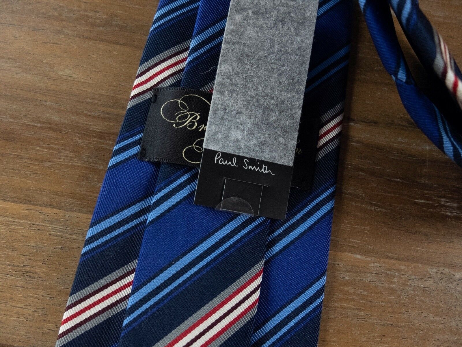 Paul Smith PAUL SMITH London British Collection blue striped silk tie Size ONE SIZE - 3 Thumbnail