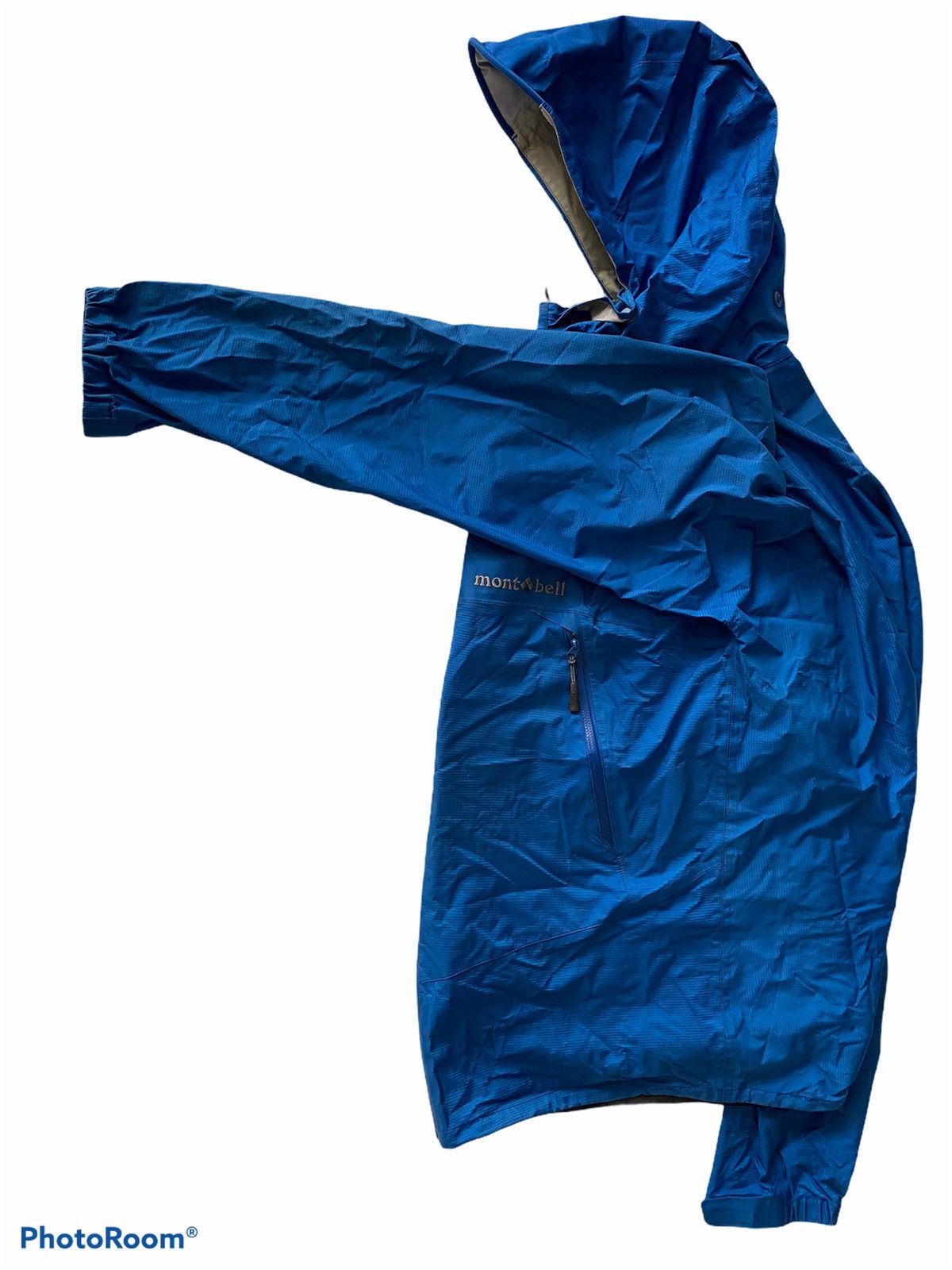 image of Goretex x Montbell Mont-Bell Gore-Tex Design Jacket Hoodie in Blue, Men's (Size Medium)