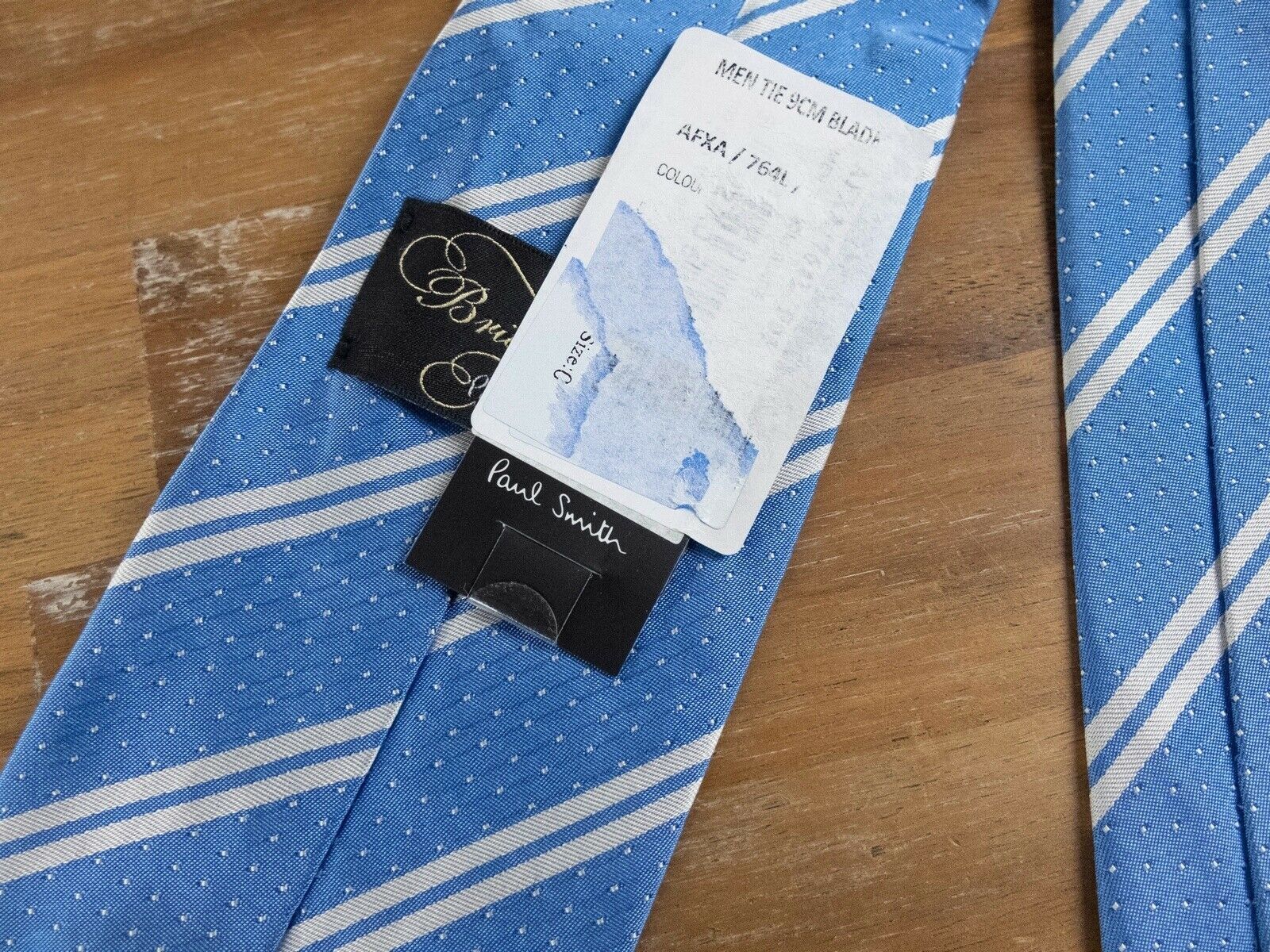 Paul Smith PAUL SMITH London British Collection blue striped silk tie Size ONE SIZE - 3 Thumbnail