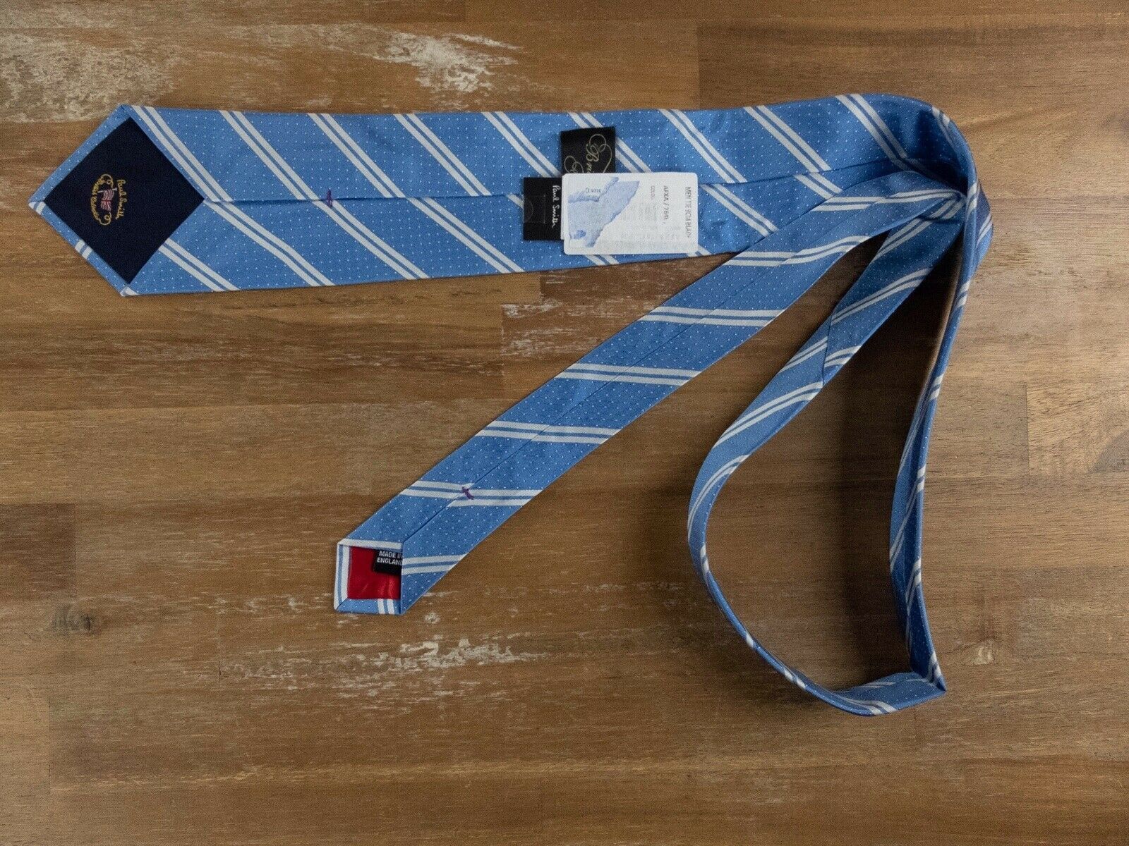 Paul Smith PAUL SMITH London British Collection blue striped silk tie Size ONE SIZE - 2 Thumbnail