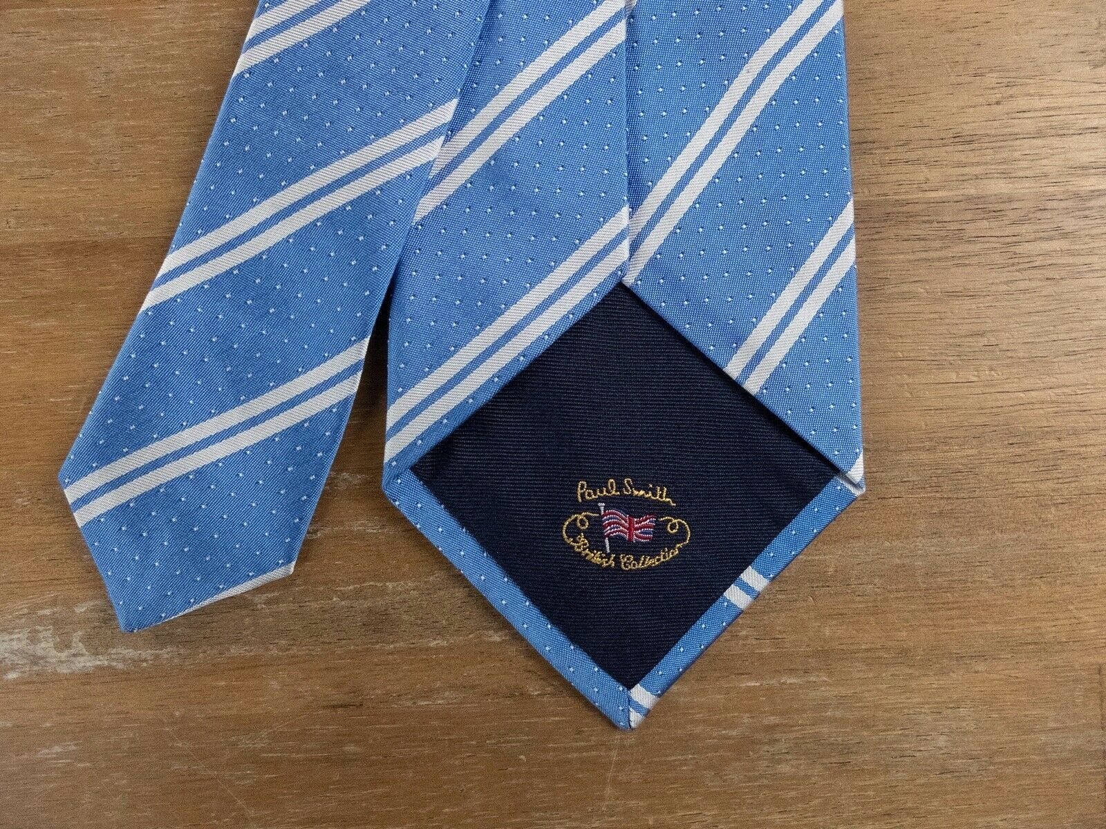 Paul Smith PAUL SMITH London British Collection blue striped silk tie Size ONE SIZE - 4 Thumbnail