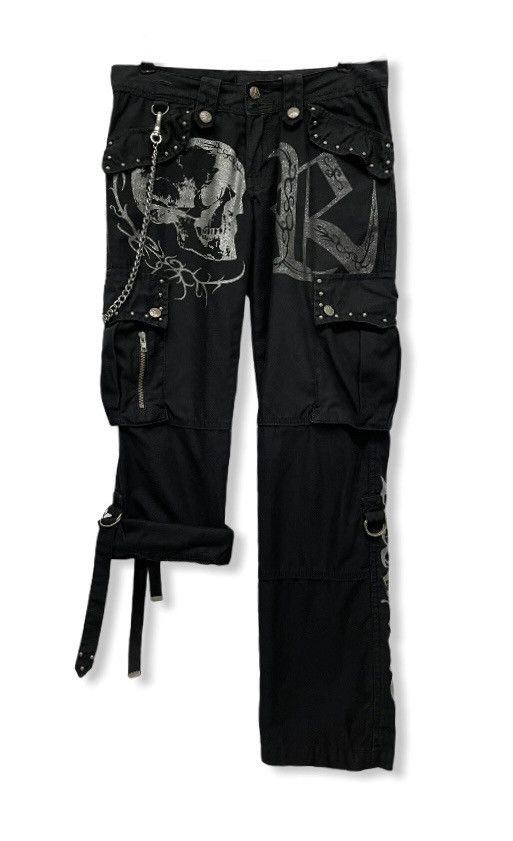 Riot Division Japanese Brand RIOT Punk Bondage Cargo Pants Size 27" / US 4 / IT 40 - 3 Thumbnail