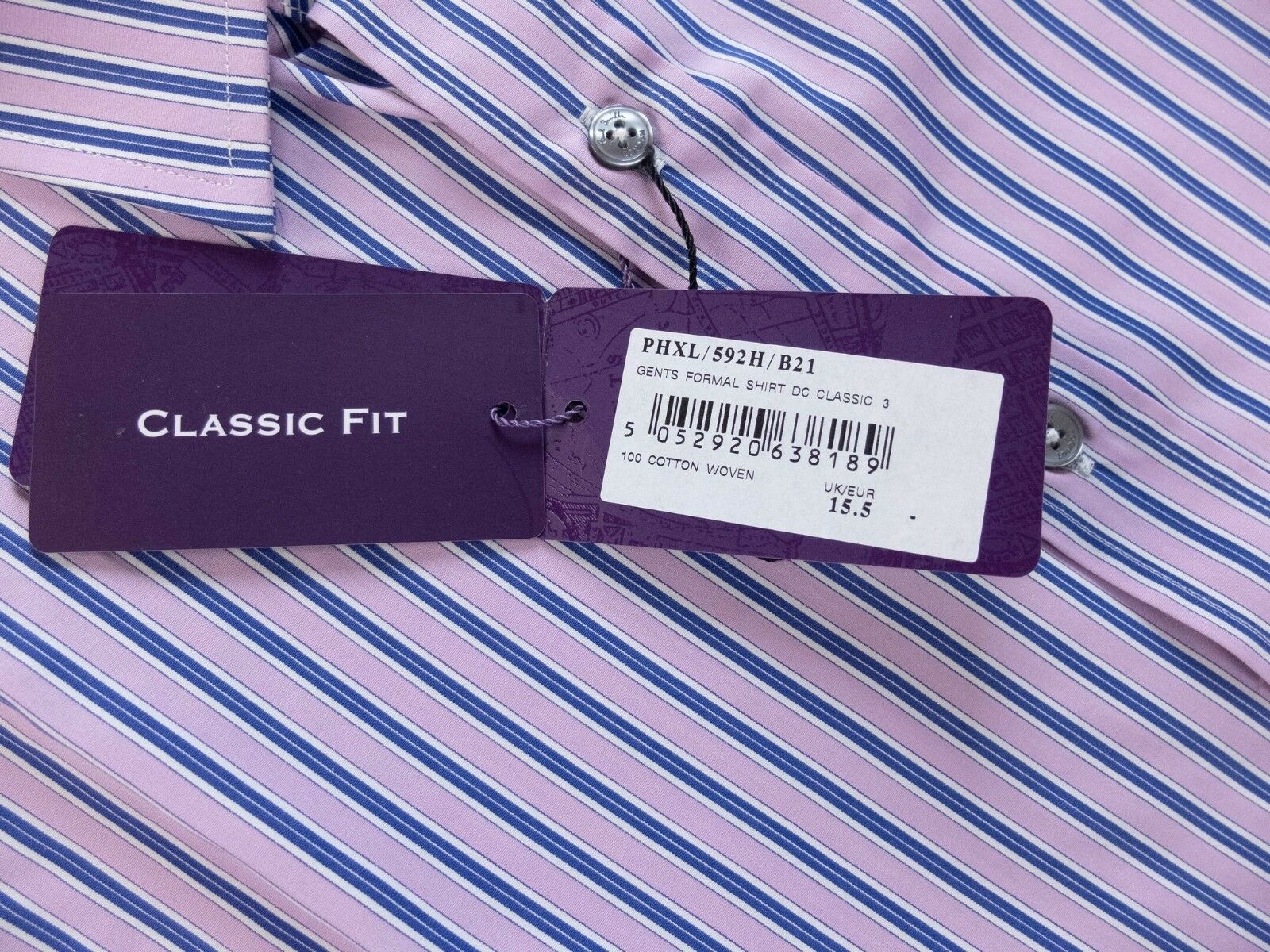 Paul Smith PAUL SMITH London striped French cuffs shirt Medium 39 15.5 Size US M / EU 48-50 / 2 - 4 Thumbnail