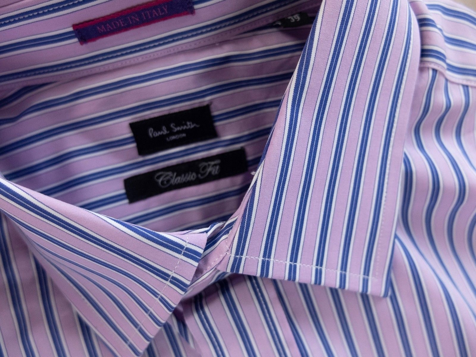 Paul Smith PAUL SMITH London striped French cuffs shirt Medium 39 15.5 Size US M / EU 48-50 / 2 - 3 Thumbnail