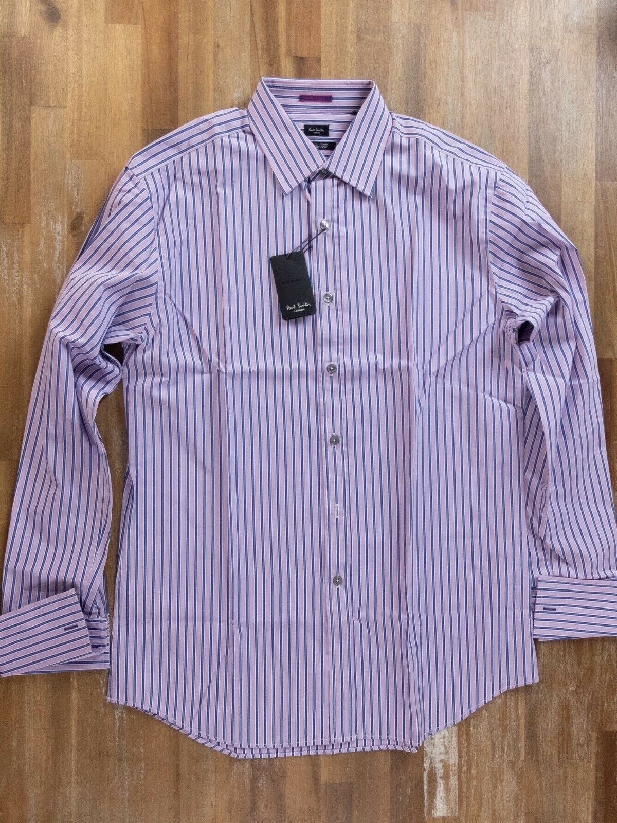 Paul Smith PAUL SMITH London striped French cuffs shirt Medium 39 15.5 Size US M / EU 48-50 / 2 - 1 Thumbnail