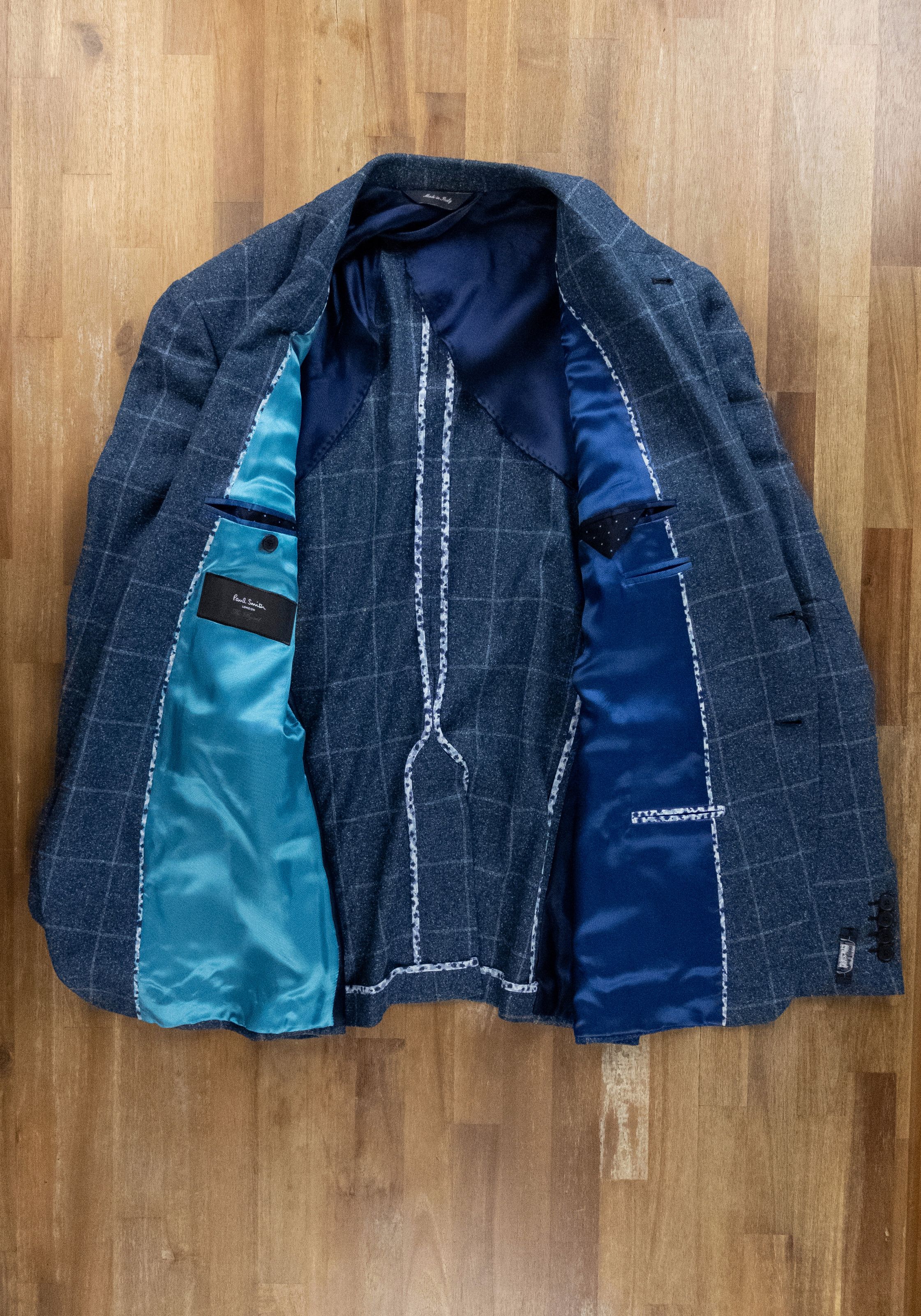 Paul Smith PAUL SMITH The Byard blue silk sportcoat jacket 44 US / 54 Size 44R - 7 Thumbnail