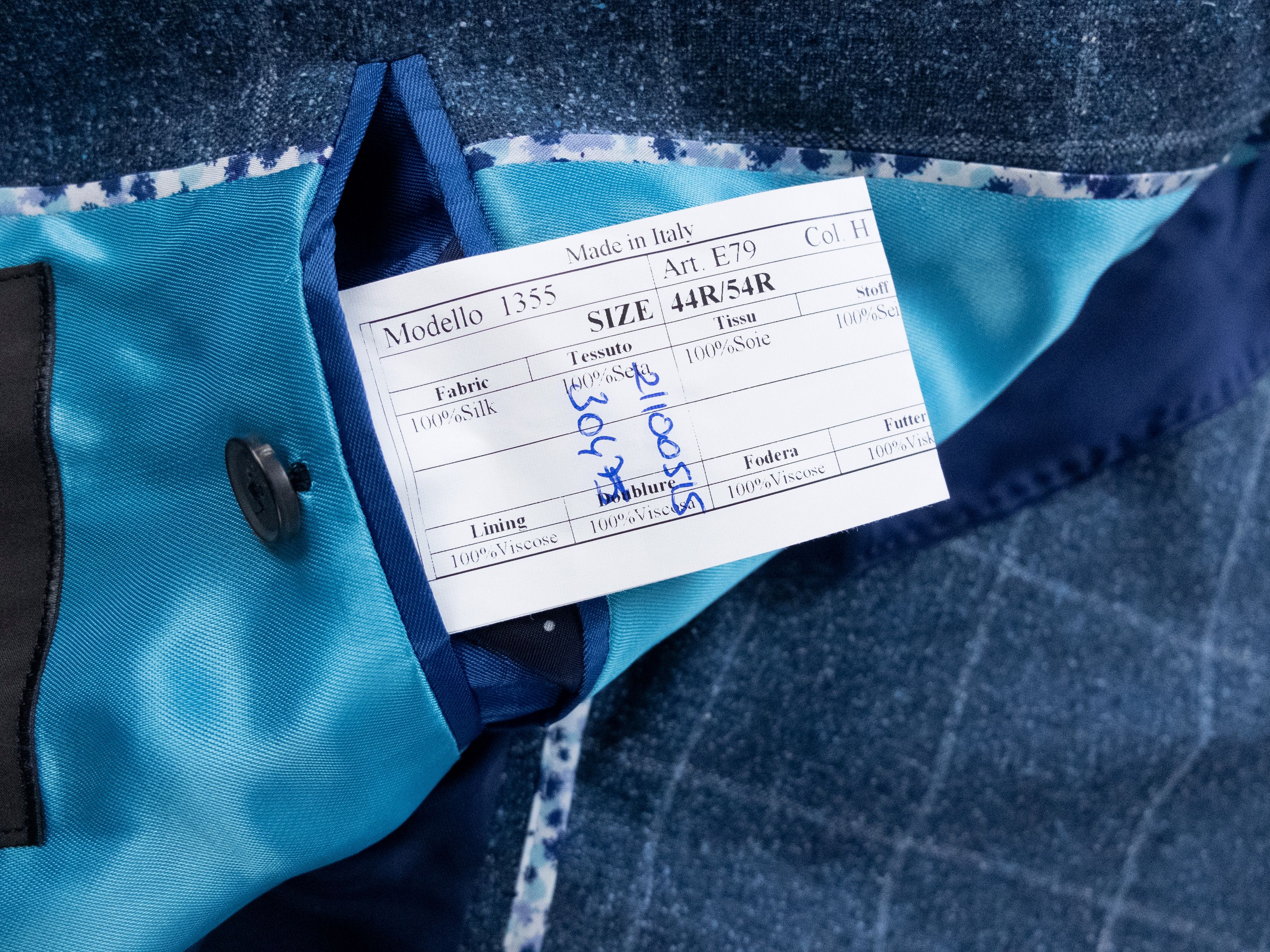 Paul Smith PAUL SMITH The Byard blue silk sportcoat jacket 44 US / 54 Size 44R - 9 Thumbnail