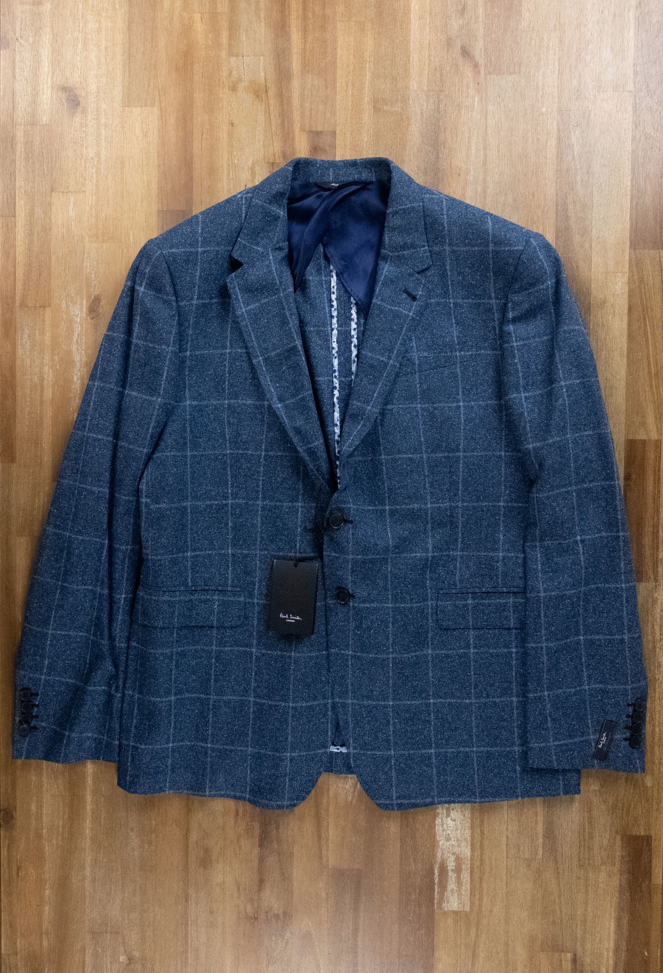 Paul Smith PAUL SMITH The Byard blue silk sportcoat jacket 44 US / 54 Size 44R - 3 Thumbnail