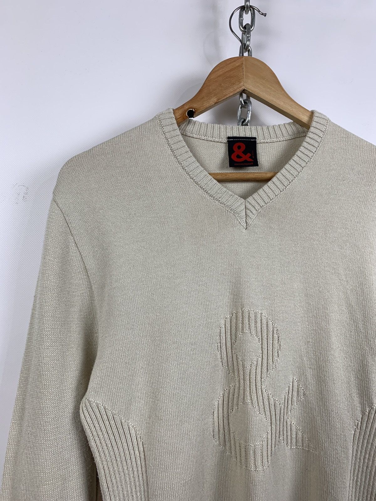 Dolce & Gabbana Vintage Dolce&Gabbana Beige Knit Jumper Sweater Size US M / EU 48-50 / 2 - 4 Thumbnail