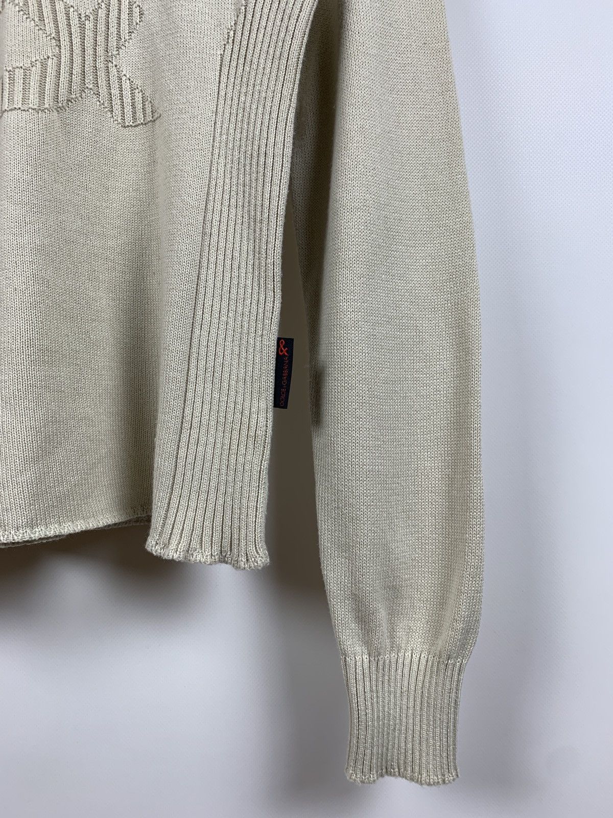 Dolce & Gabbana Vintage Dolce&Gabbana Beige Knit Jumper Sweater Size US M / EU 48-50 / 2 - 6 Thumbnail