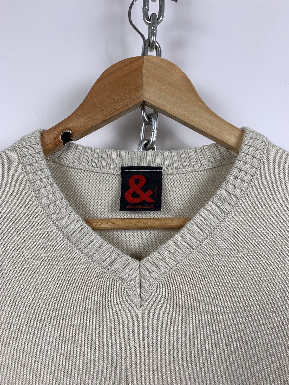 Dolce & Gabbana Vintage Dolce&Gabbana Beige Knit Jumper Sweater Size US M / EU 48-50 / 2 - 15 Thumbnail