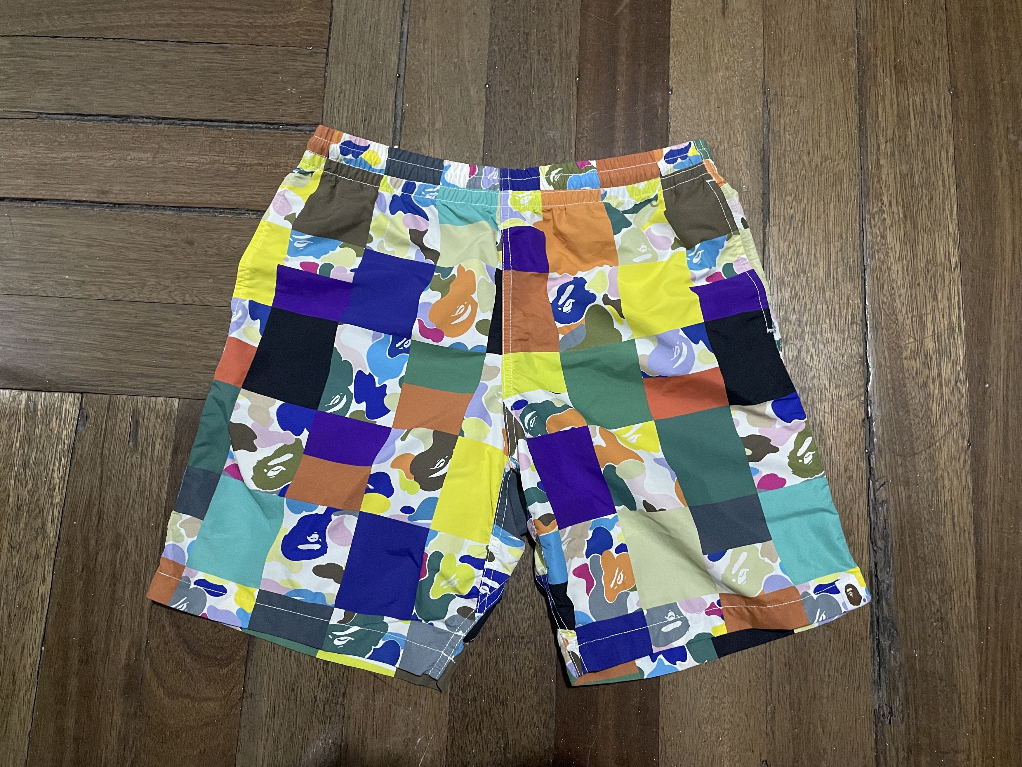 Bape Bape Multicolor Camo Square Swimshorts Size US 28 / EU 44 - 1 Thumbnail