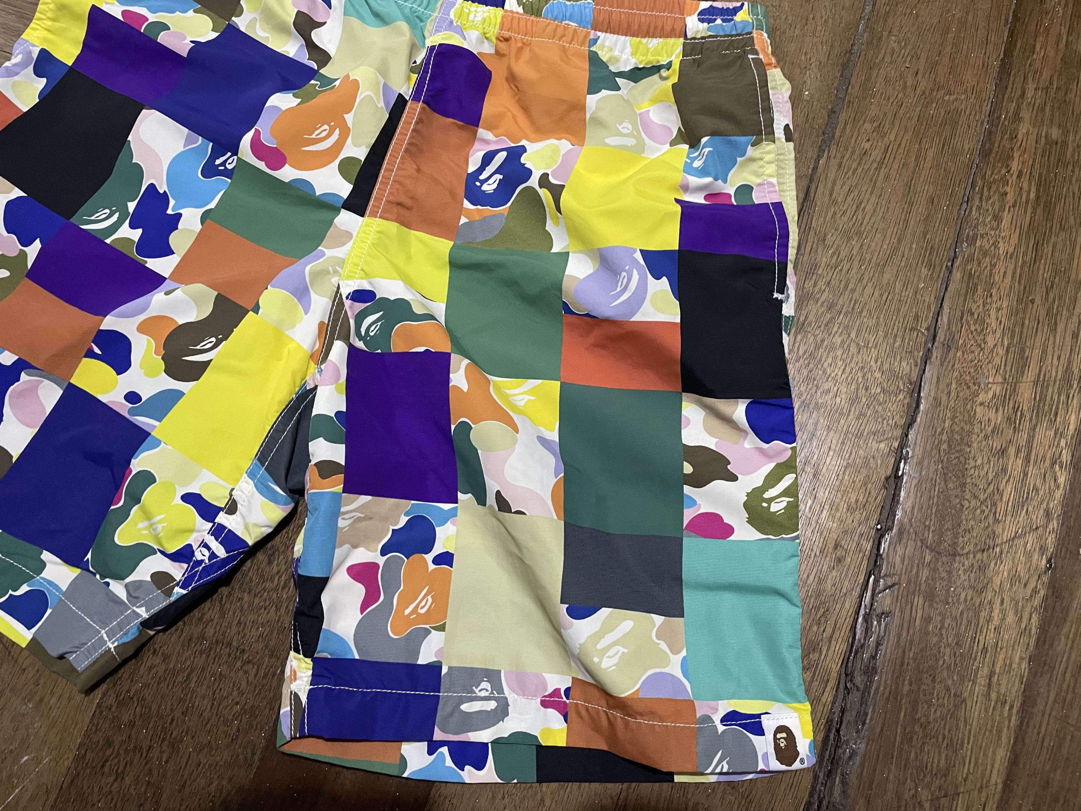 Bape Bape Multicolor Camo Square Swimshorts Size US 28 / EU 44 - 8 Thumbnail