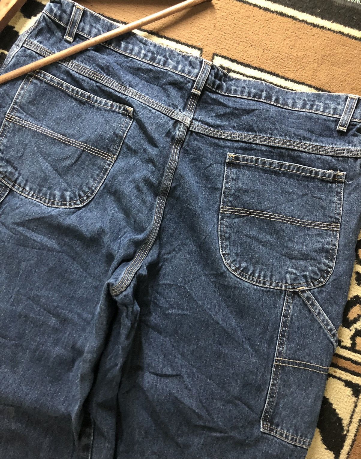 Cherokee × Vintage VINTAGE CHEROKEE CARPENTER WORKWEAR BLUE DENIM Size US 38 / EU 54 - 4 Thumbnail