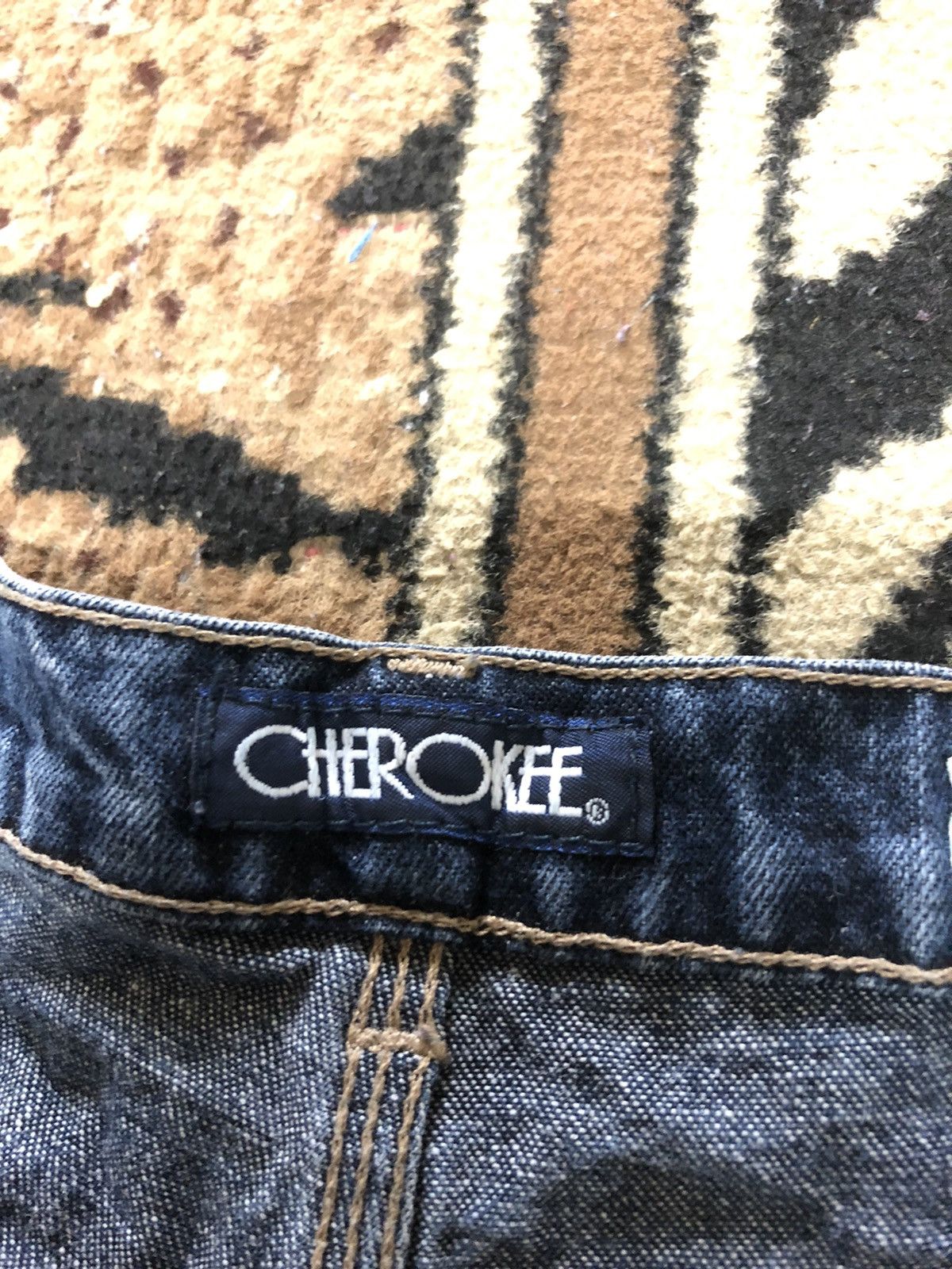 Cherokee × Vintage VINTAGE CHEROKEE CARPENTER WORKWEAR BLUE DENIM Size US 38 / EU 54 - 11 Thumbnail