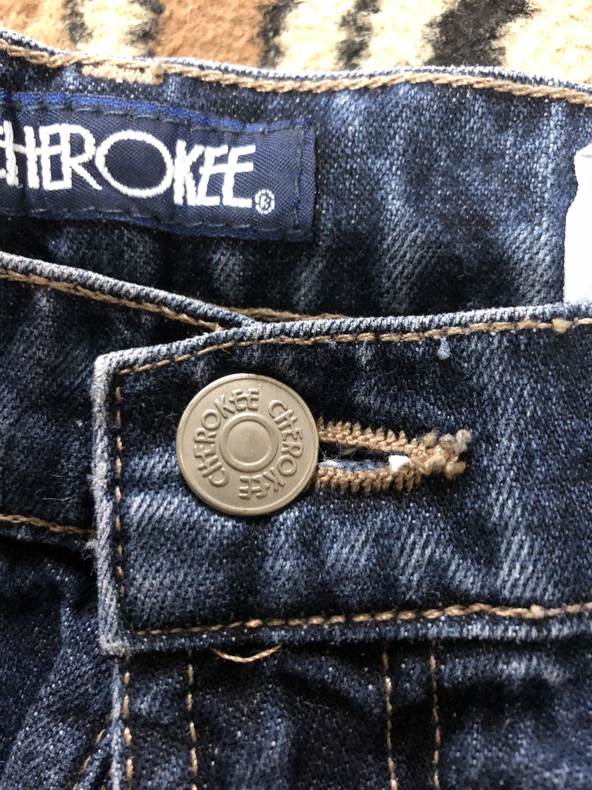 Cherokee × Vintage VINTAGE CHEROKEE CARPENTER WORKWEAR BLUE DENIM Size US 38 / EU 54 - 7 Thumbnail
