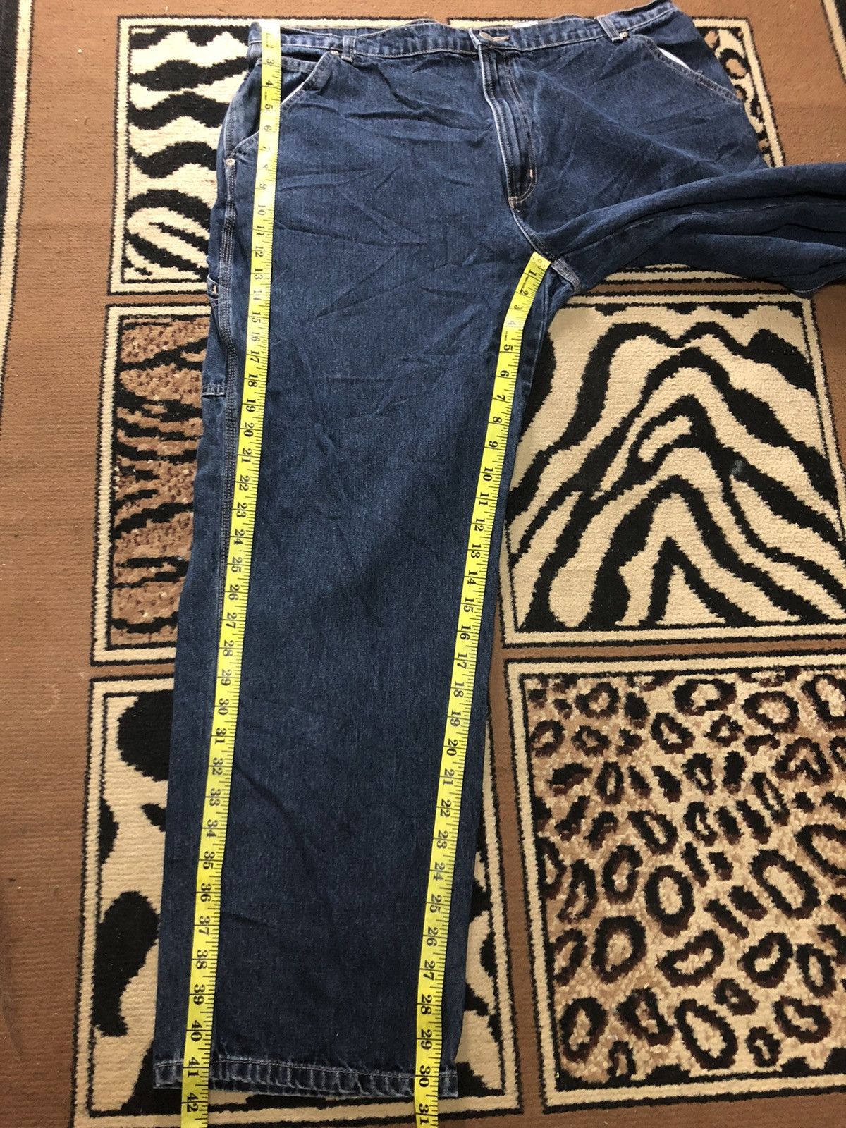 Cherokee × Vintage VINTAGE CHEROKEE CARPENTER WORKWEAR BLUE DENIM Size US 38 / EU 54 - 13 Thumbnail