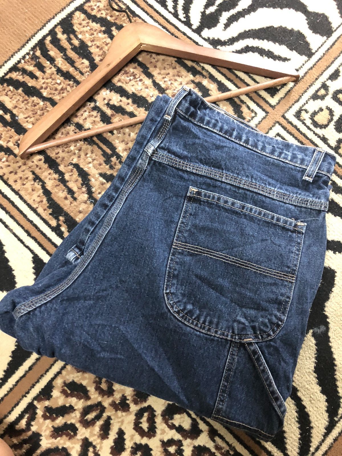 Cherokee × Vintage VINTAGE CHEROKEE CARPENTER WORKWEAR BLUE DENIM Size US 38 / EU 54 - 15 Thumbnail