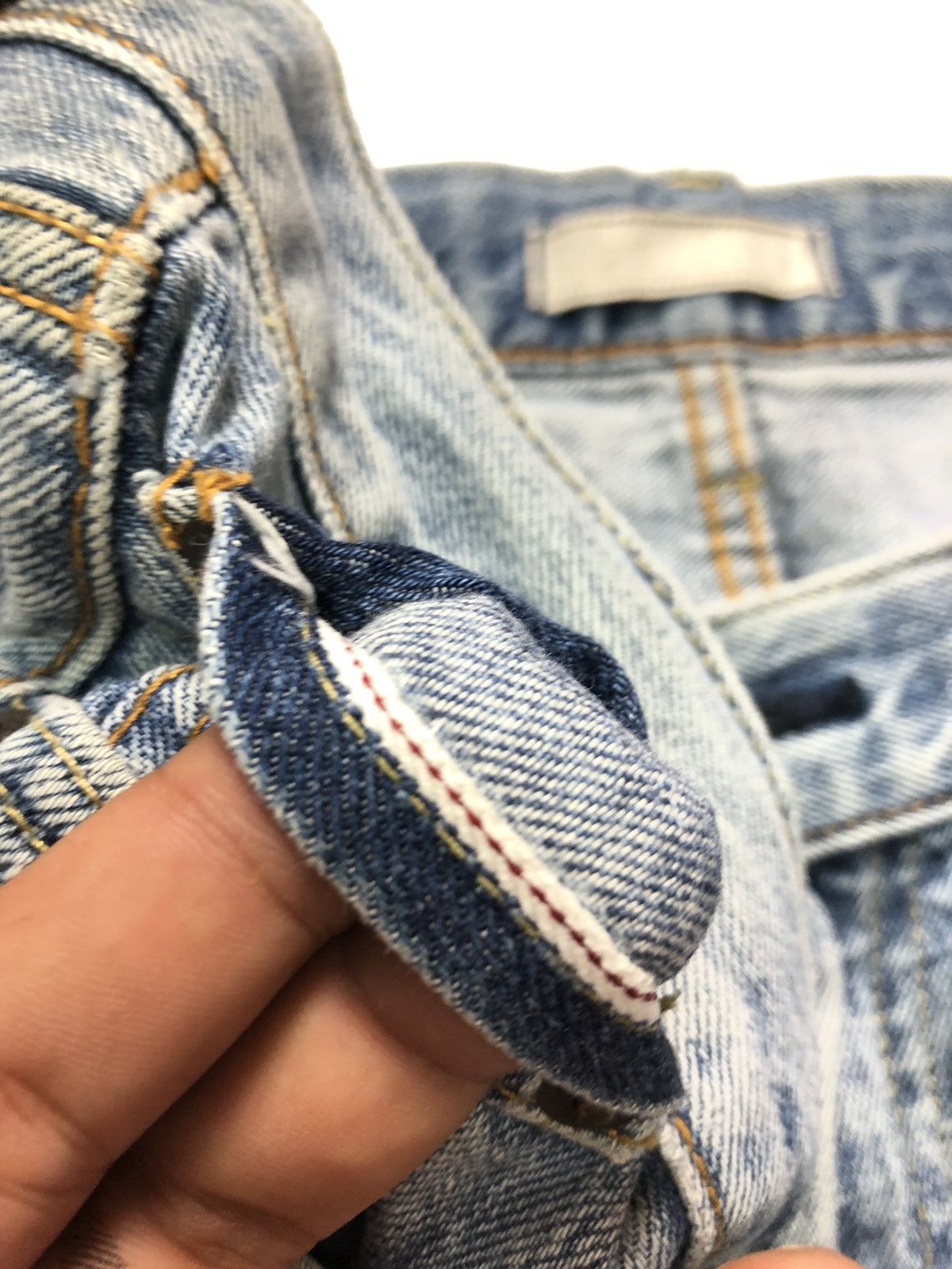 Uniqlo × Vintage VINTAGE UNIQLO SELVEDGE REGULAR STRAIGHT BLUE WASH DENIM Size US 34 / EU 50 - 4 Thumbnail