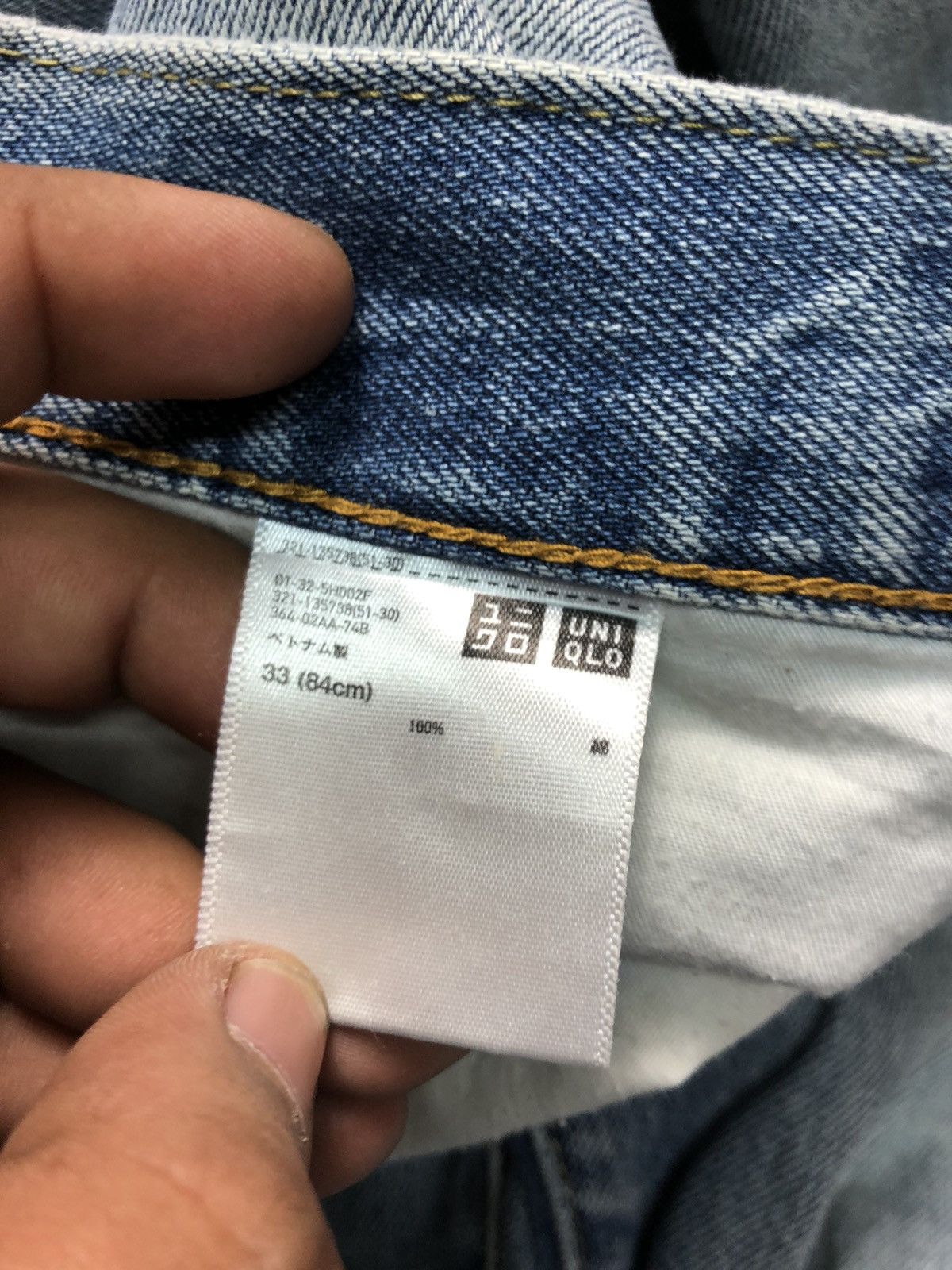 Uniqlo × Vintage VINTAGE UNIQLO SELVEDGE REGULAR STRAIGHT BLUE WASH DENIM Size US 34 / EU 50 - 7 Thumbnail