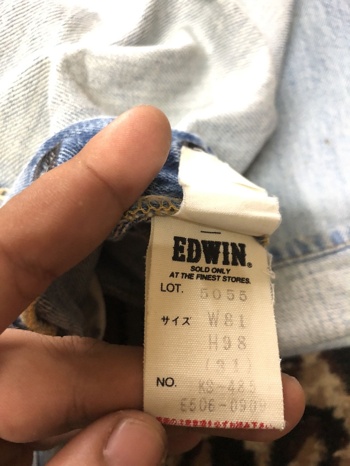 Edwin × Vintage VINTAGE SELVEDGE EDWIN GRUNGE DISTRESSED LIGHT BLUE WASH Size US 31 - 8 Thumbnail