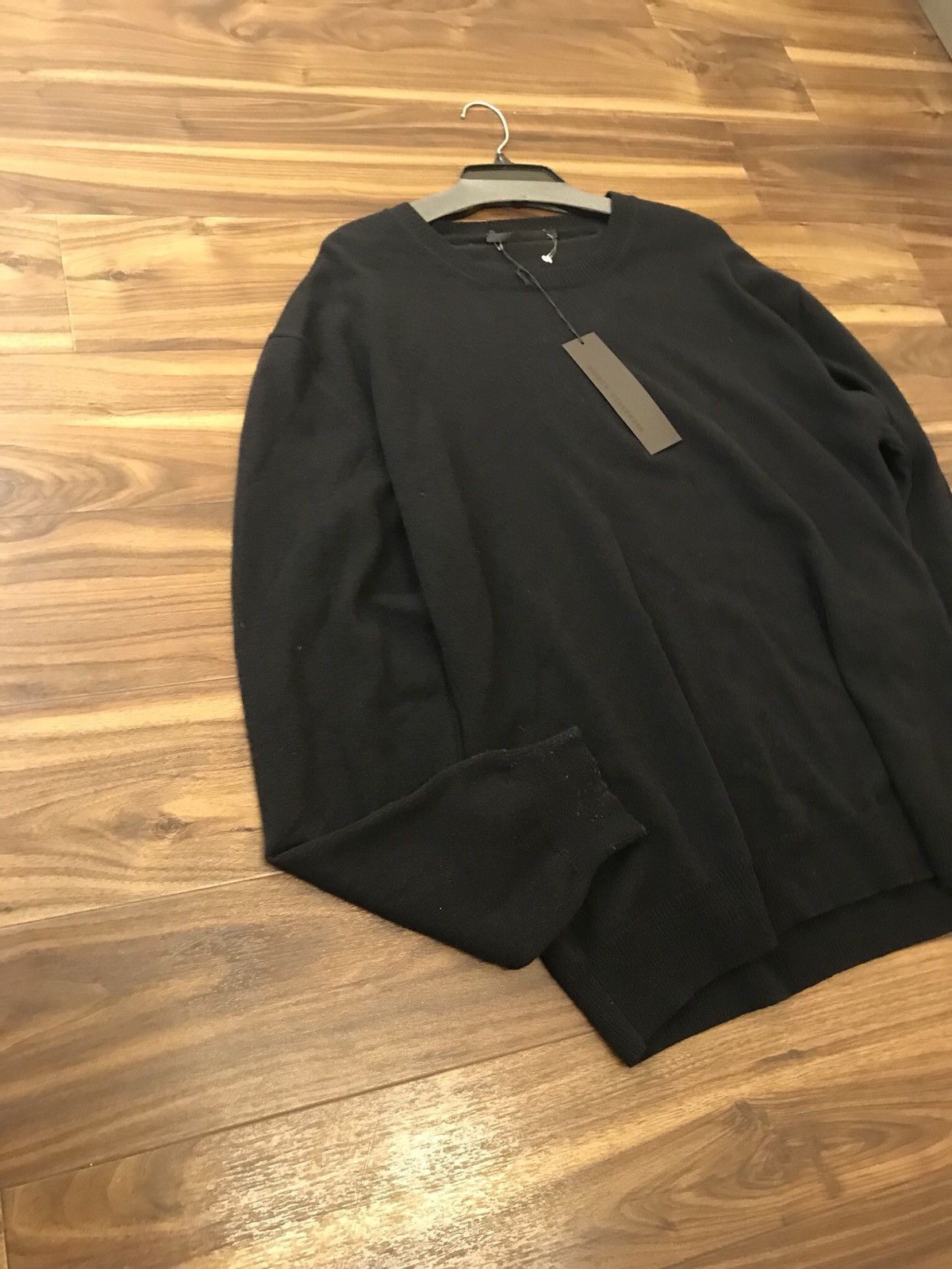 Haider Ackermann Leather Sweater Invidia Black + Klee Black Size US M / EU 48-50 / 2 - 5 Thumbnail