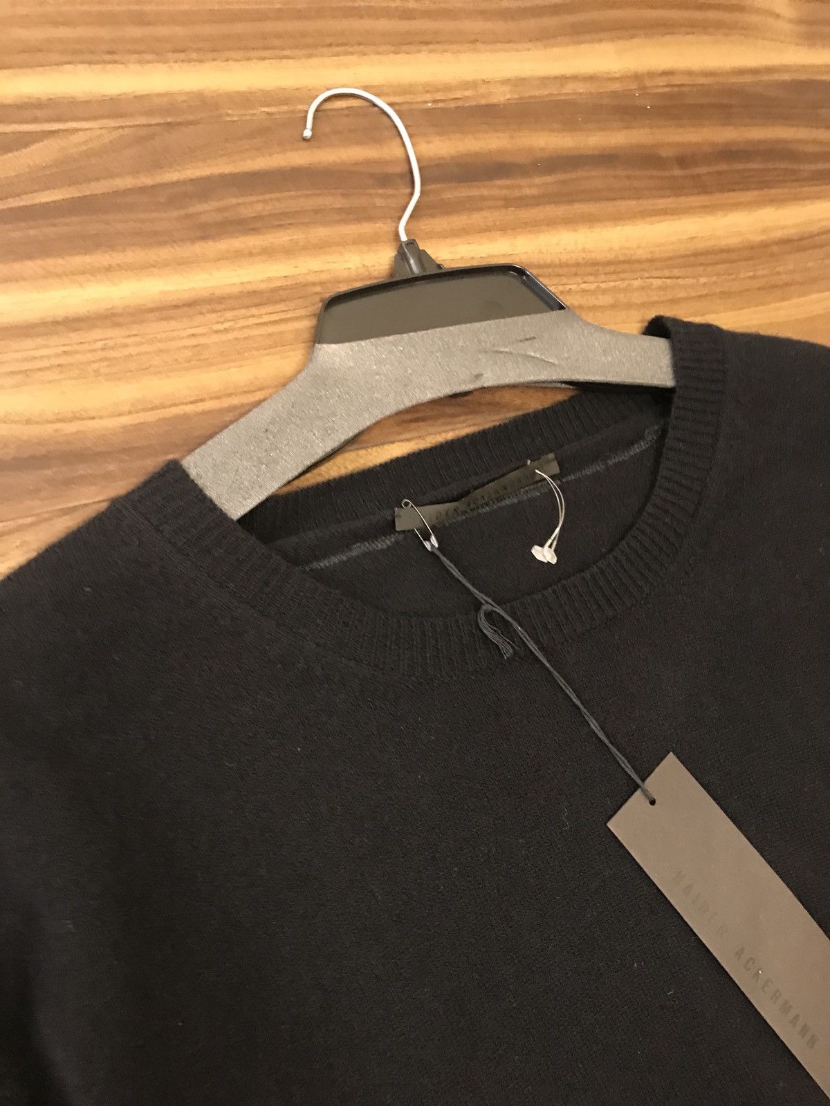 Haider Ackermann Leather Sweater Invidia Black + Klee Black Size US M / EU 48-50 / 2 - 6 Thumbnail