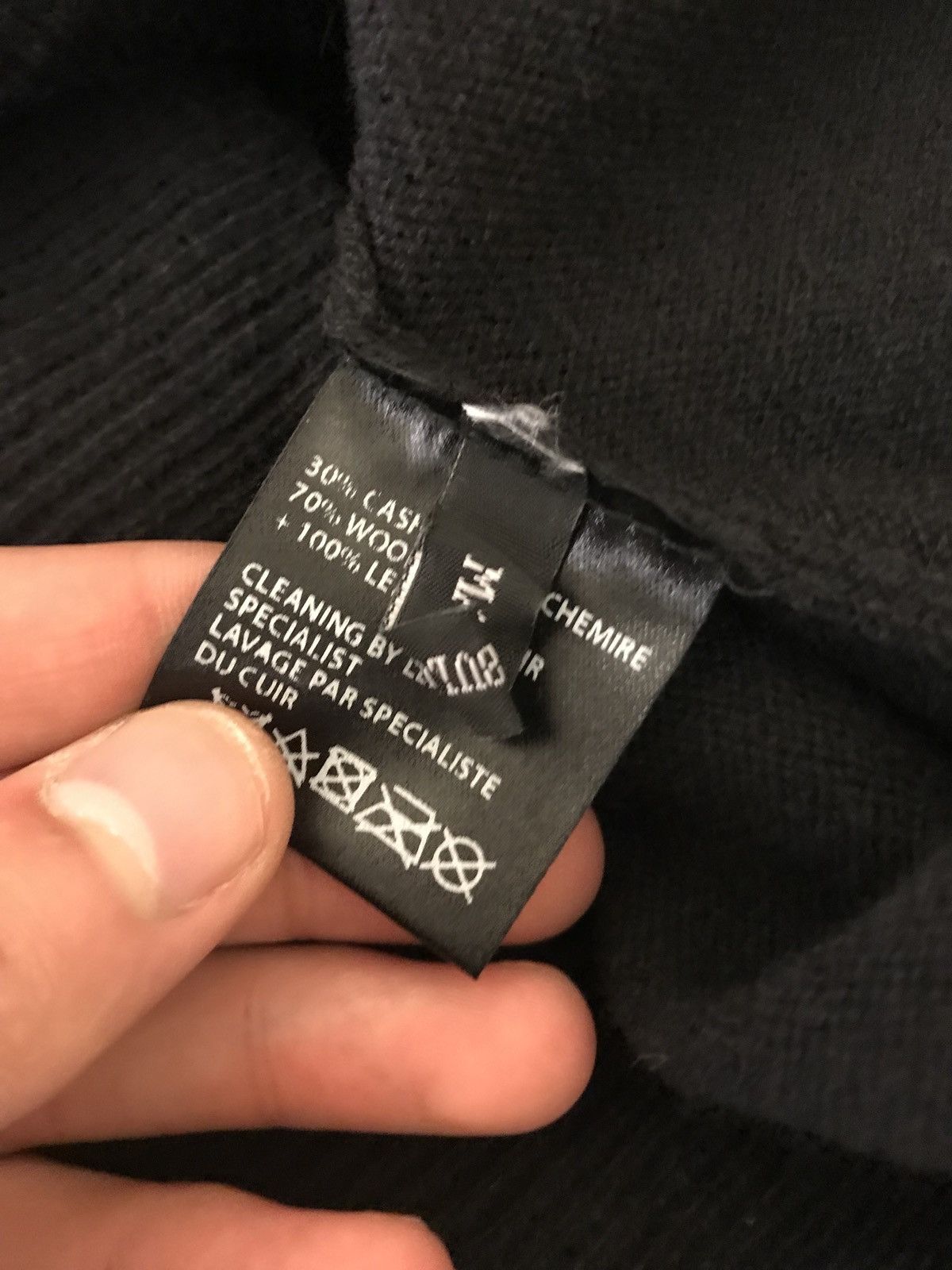 Haider Ackermann Leather Sweater Invidia Black + Klee Black Size US M / EU 48-50 / 2 - 11 Thumbnail