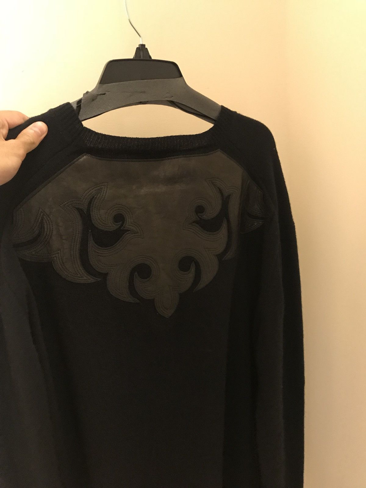 Haider Ackermann Leather Sweater Invidia Black + Klee Black Size US M / EU 48-50 / 2 - 10 Thumbnail