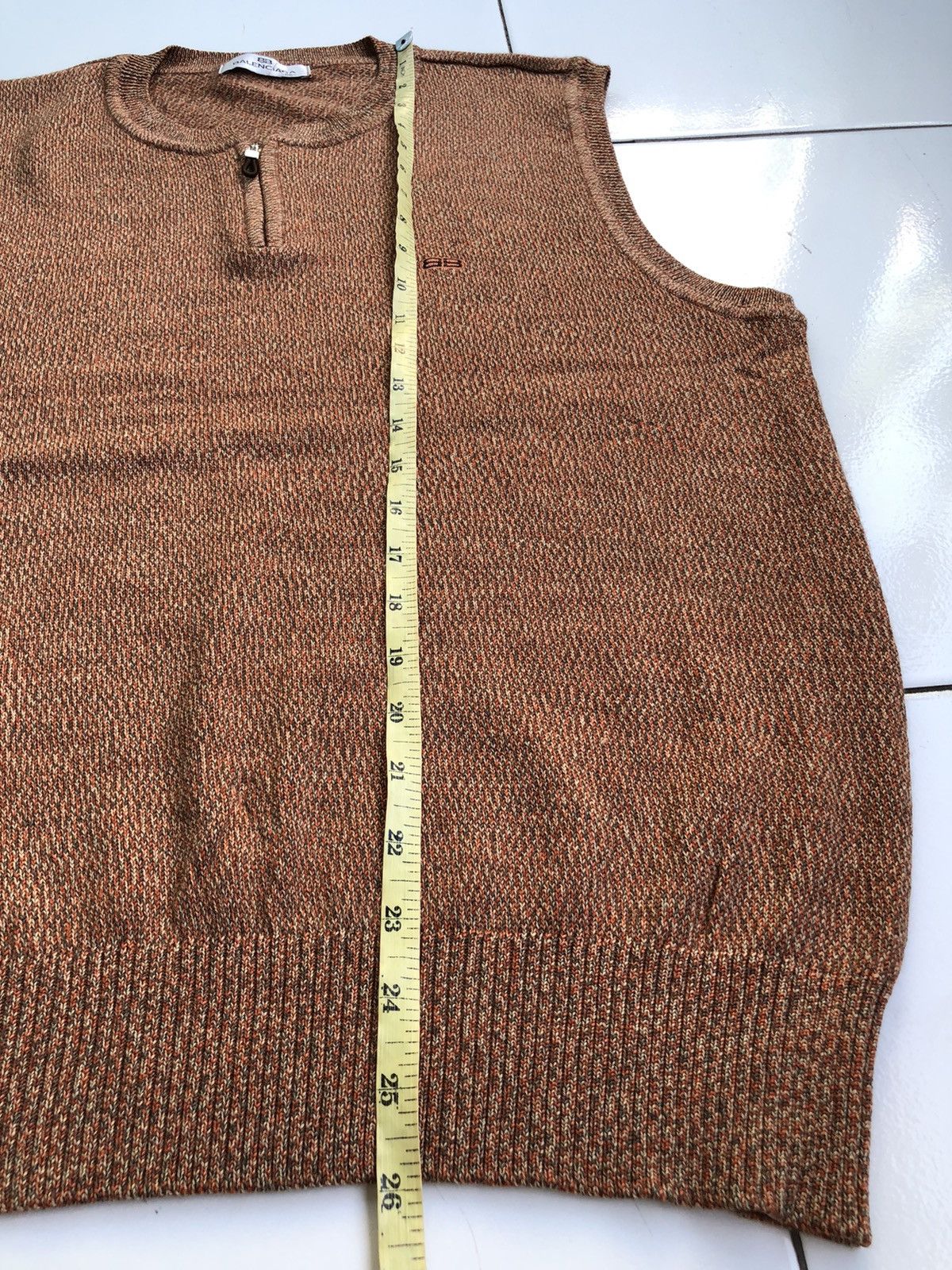Balenciaga Vintage 90s Balenciaga Knitwear Brown BB Logo Size US L / EU 52-54 / 3 - 10 Thumbnail