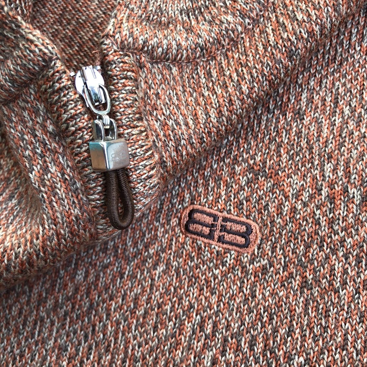 Balenciaga Vintage 90s Balenciaga Knitwear Brown BB Logo Size US L / EU 52-54 / 3 - 7 Thumbnail