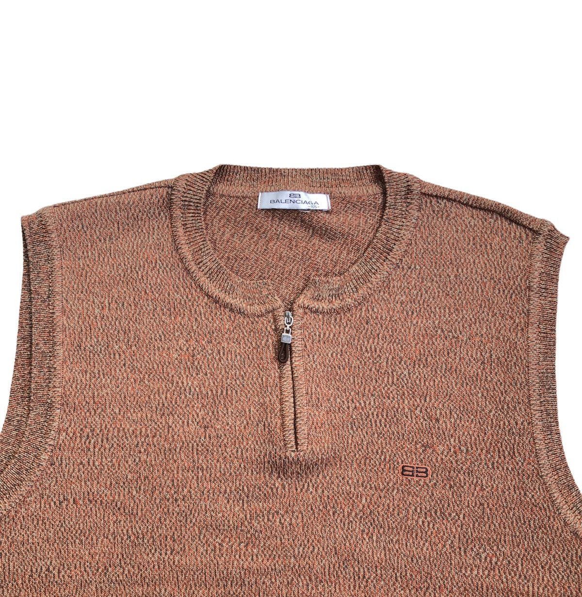 Balenciaga Vintage 90s Balenciaga Knitwear Brown BB Logo Size US L / EU 52-54 / 3 - 4 Thumbnail
