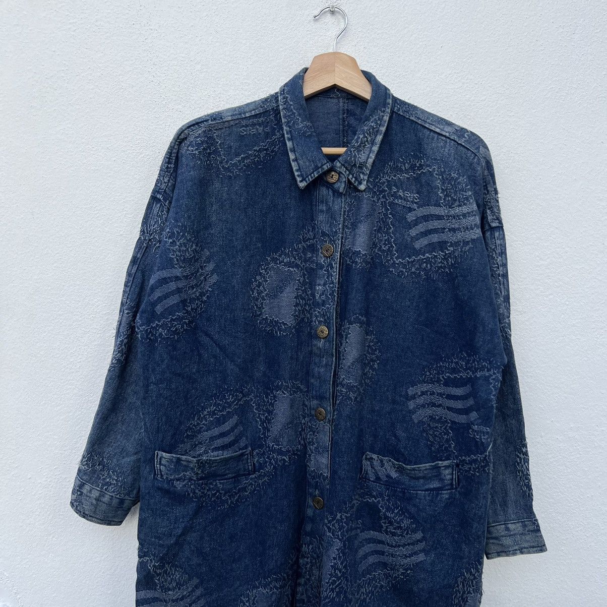 Blue Blue Japan VINTAGE INDIGO BUTTON JACKET BLUE BLUE JAPAN DESIGN Size US M / EU 48-50 / 2 - 3 Thumbnail