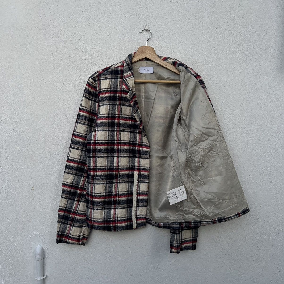 Japanese Brand SASE MADE IN JAPAN FLANNEL TARTAN DESIGN JACKET Size US M / EU 48-50 / 2 - 11 Thumbnail