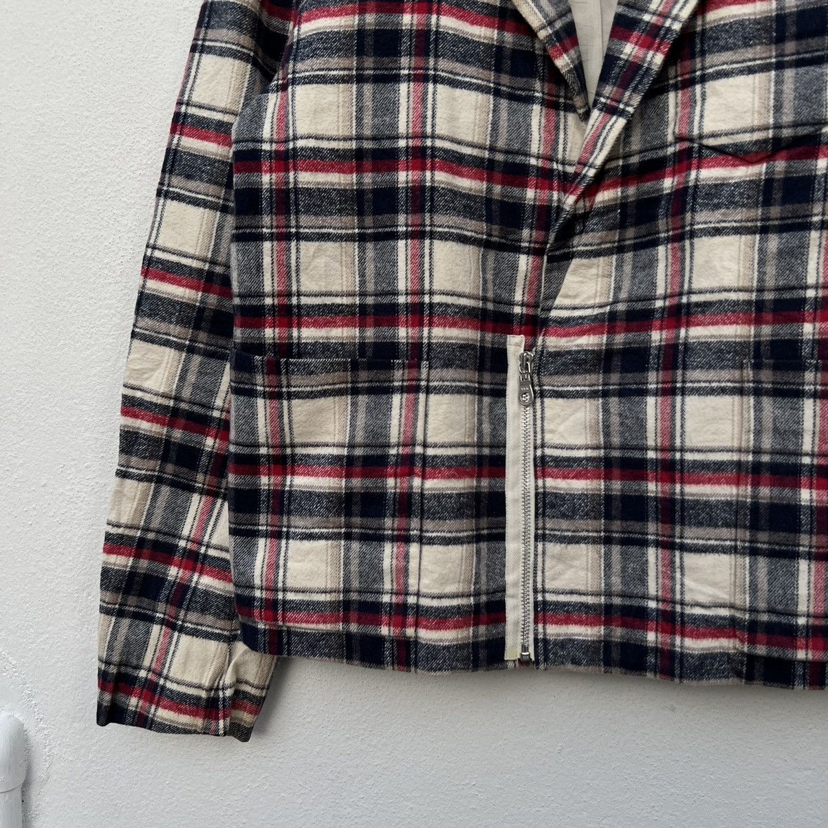 Japanese Brand SASE MADE IN JAPAN FLANNEL TARTAN DESIGN JACKET Size US M / EU 48-50 / 2 - 4 Thumbnail