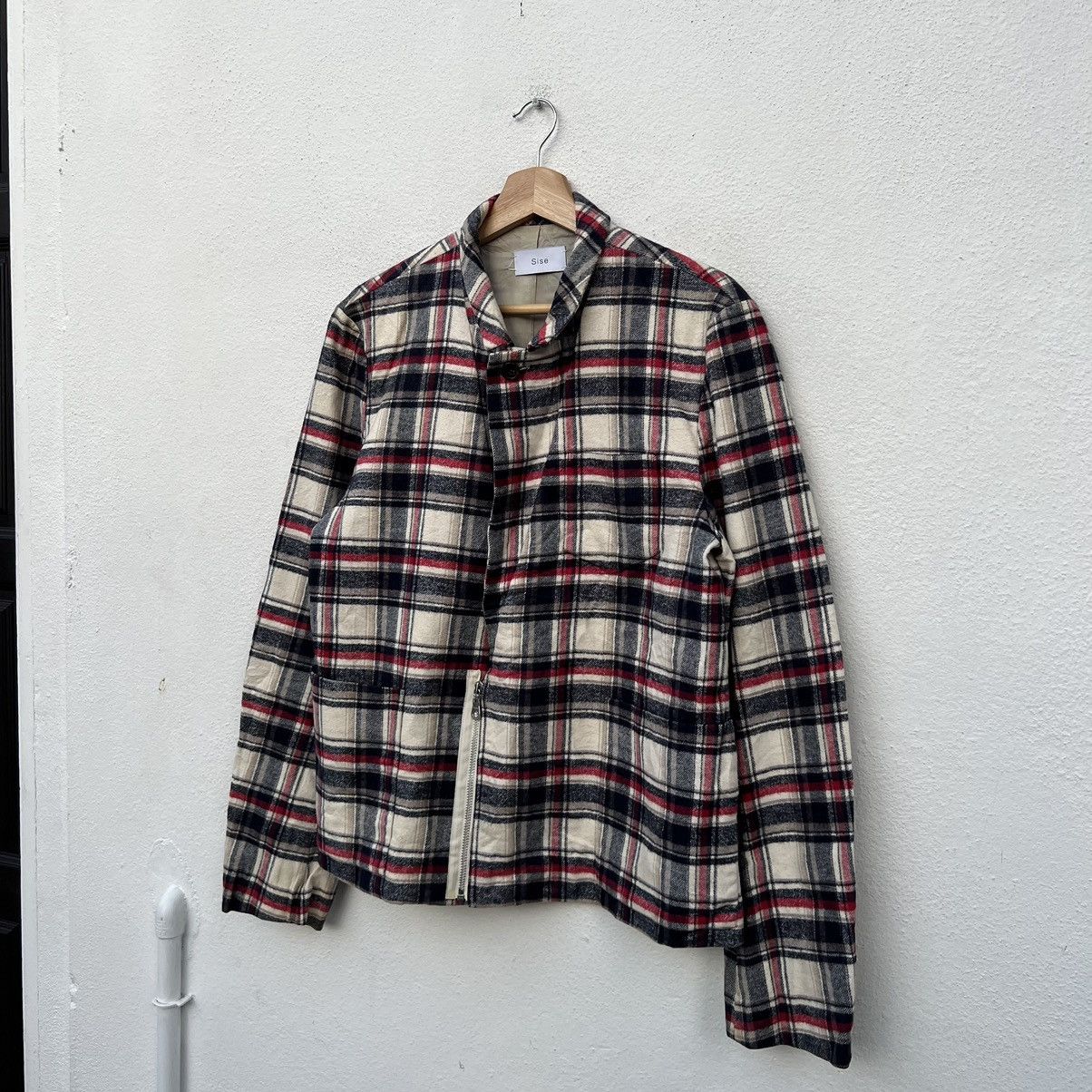 Japanese Brand SASE MADE IN JAPAN FLANNEL TARTAN DESIGN JACKET Size US M / EU 48-50 / 2 - 14 Thumbnail