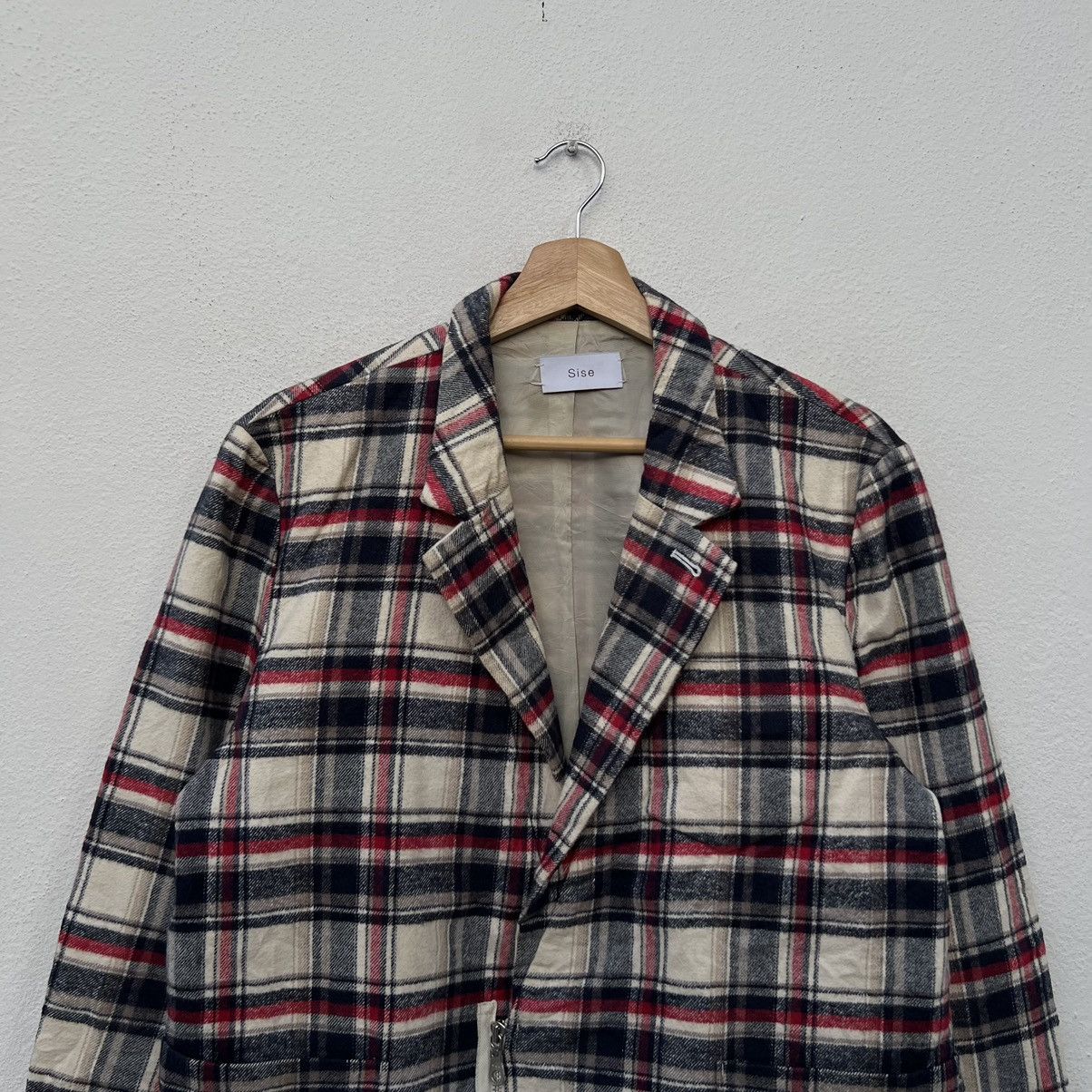 Japanese Brand SASE MADE IN JAPAN FLANNEL TARTAN DESIGN JACKET Size US M / EU 48-50 / 2 - 3 Thumbnail