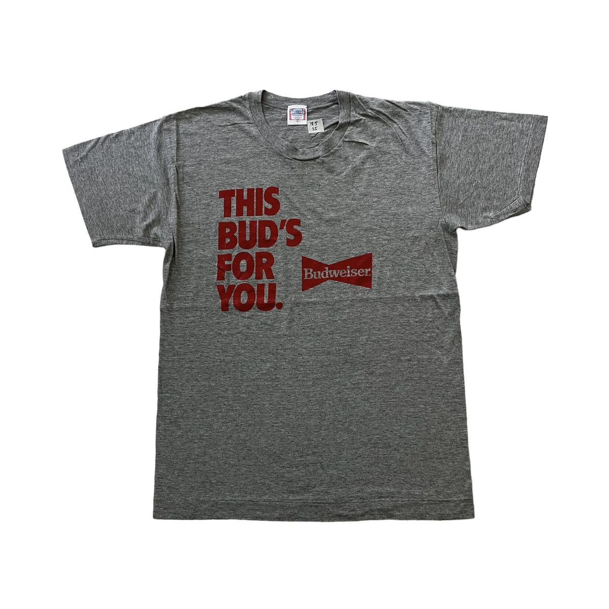 Budweiser × Vintage Vintage 80s Budweiser “This buds for you” T shirt Paris Size US S / EU 44-46 / 1 - 1 Thumbnail