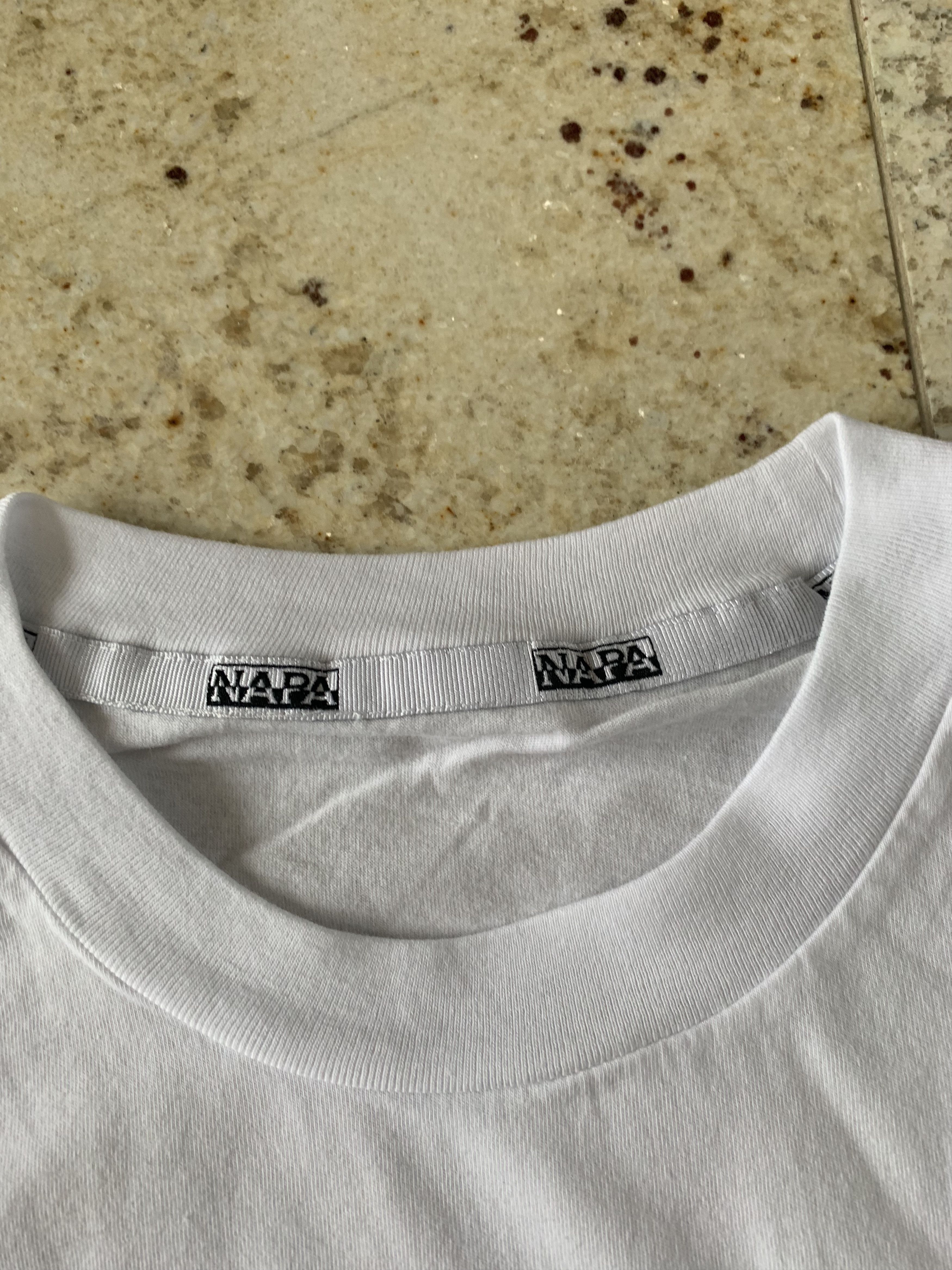 Martine Rose × Napapijri Napa x Martine “NM" Logo Tee in White Size US XL / EU 56 / 4 - 6 Thumbnail