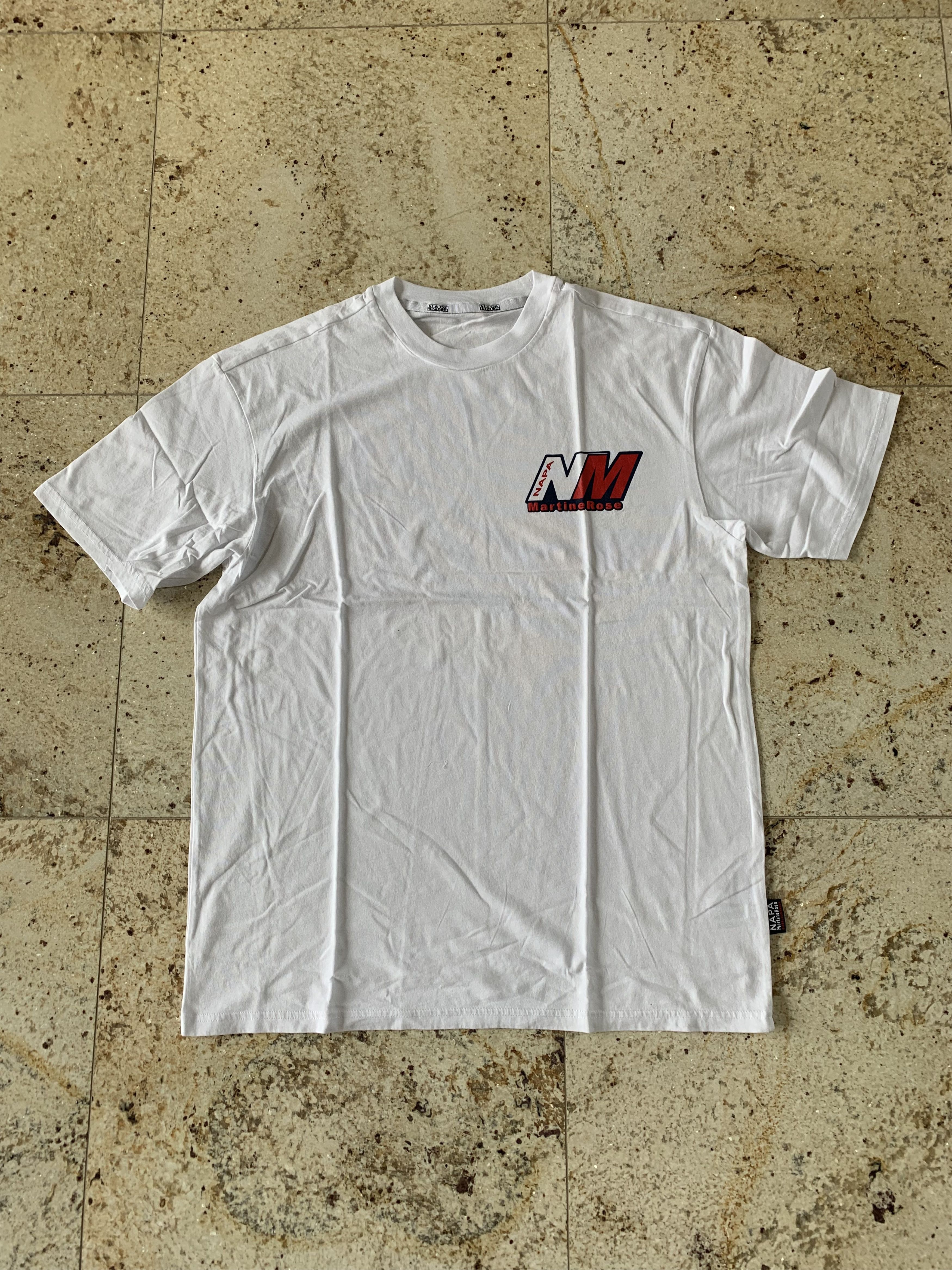 Martine Rose × Napapijri Napa x Martine “NM" Logo Tee in White Size US XL / EU 56 / 4 - 4 Thumbnail