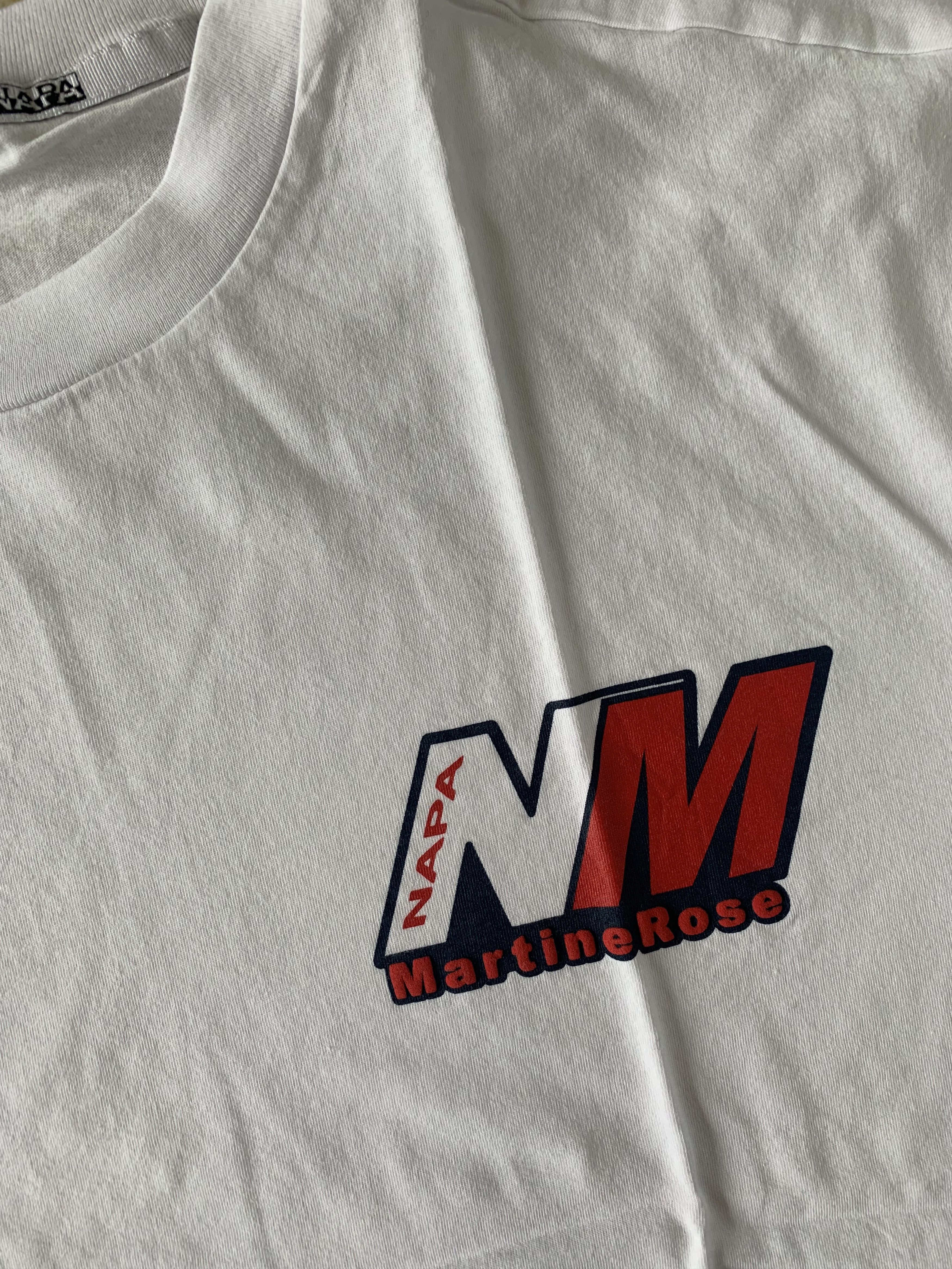Martine Rose × Napapijri Napa x Martine “NM" Logo Tee in White Size US XL / EU 56 / 4 - 9 Thumbnail