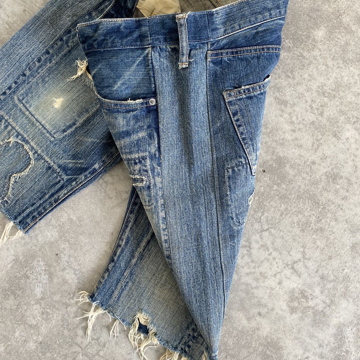 Japanese Brand Vintage Spellbound Rebuild Denim Shorts Jorts Size US 32 / EU 48 - 9 Thumbnail