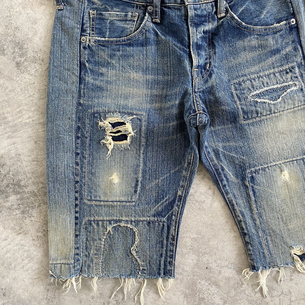 Japanese Brand Vintage Spellbound Rebuild Denim Shorts Jorts Size US 32 / EU 48 - 4 Thumbnail