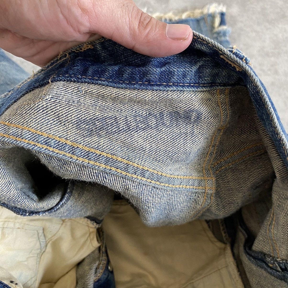 Japanese Brand Vintage Spellbound Rebuild Denim Shorts Jorts Size US 32 / EU 48 - 15 Thumbnail
