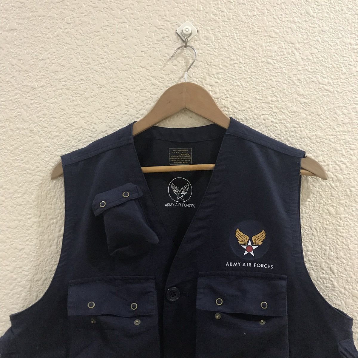 Vintage Army Air Force Tactical Vest Jacket Size US M / EU 48-50 / 2 - 2 Thumbnail