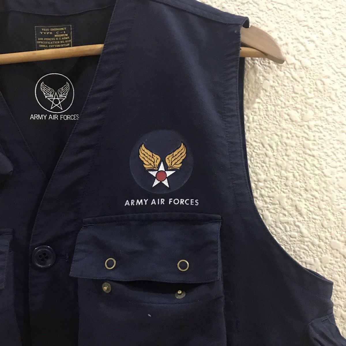 Vintage Army Air Force Tactical Vest Jacket Size US M / EU 48-50 / 2 - 5 Thumbnail
