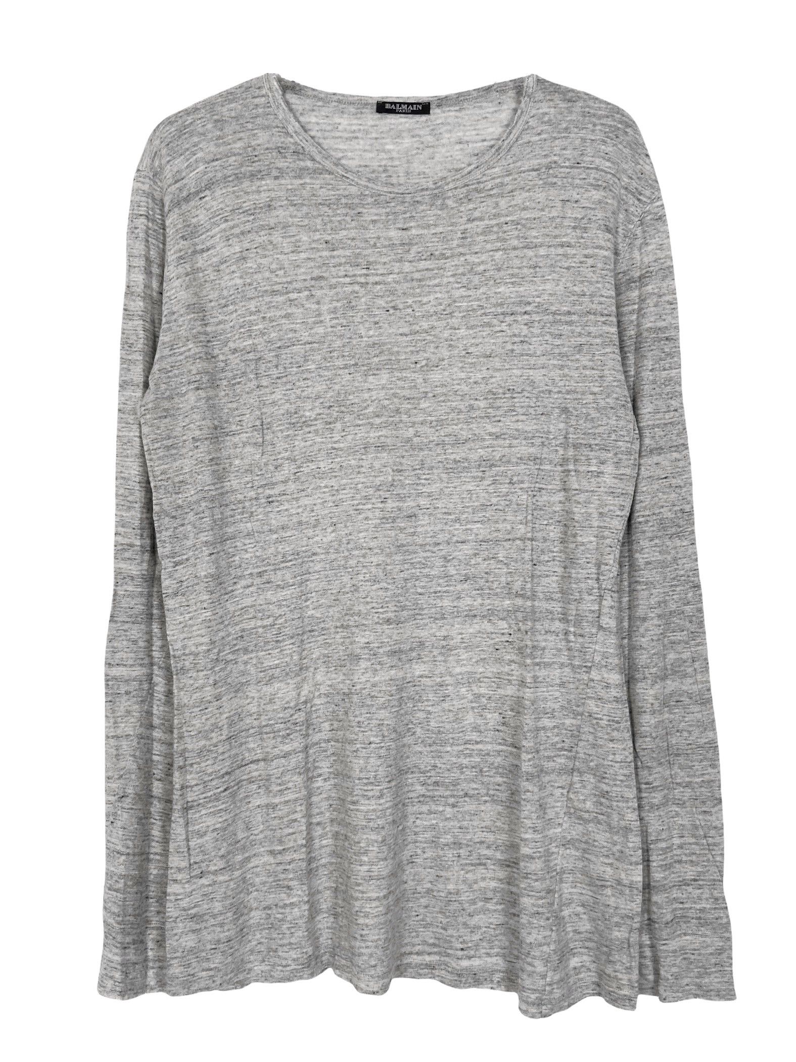 Balmain S/S 2010 Sample Linen Shirt (Decarnin, SS10, Henley) | Grailed
