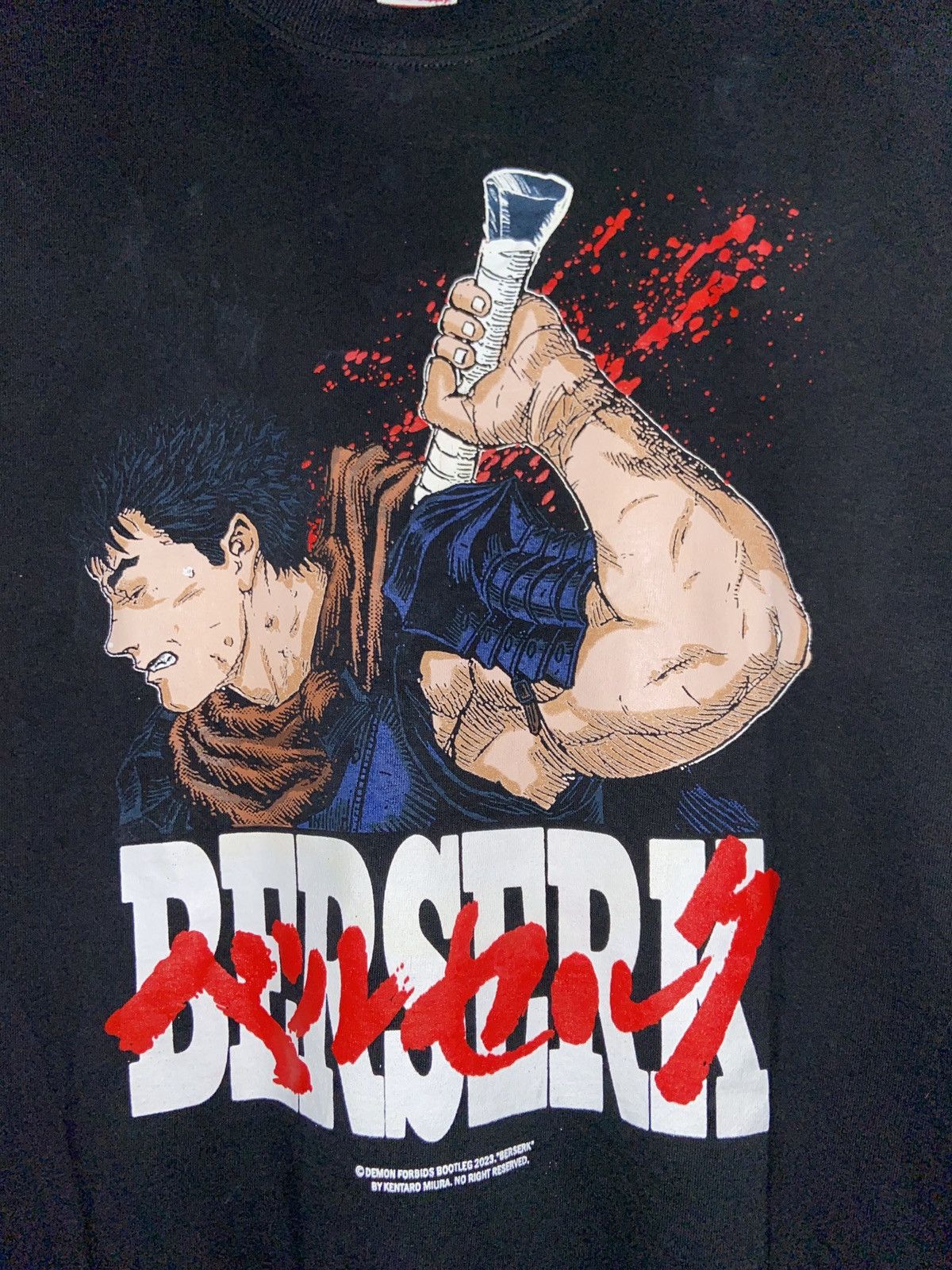 Berserk Anime Tee L 1/1 Demon Forbids Bootleg UNI Manga JP