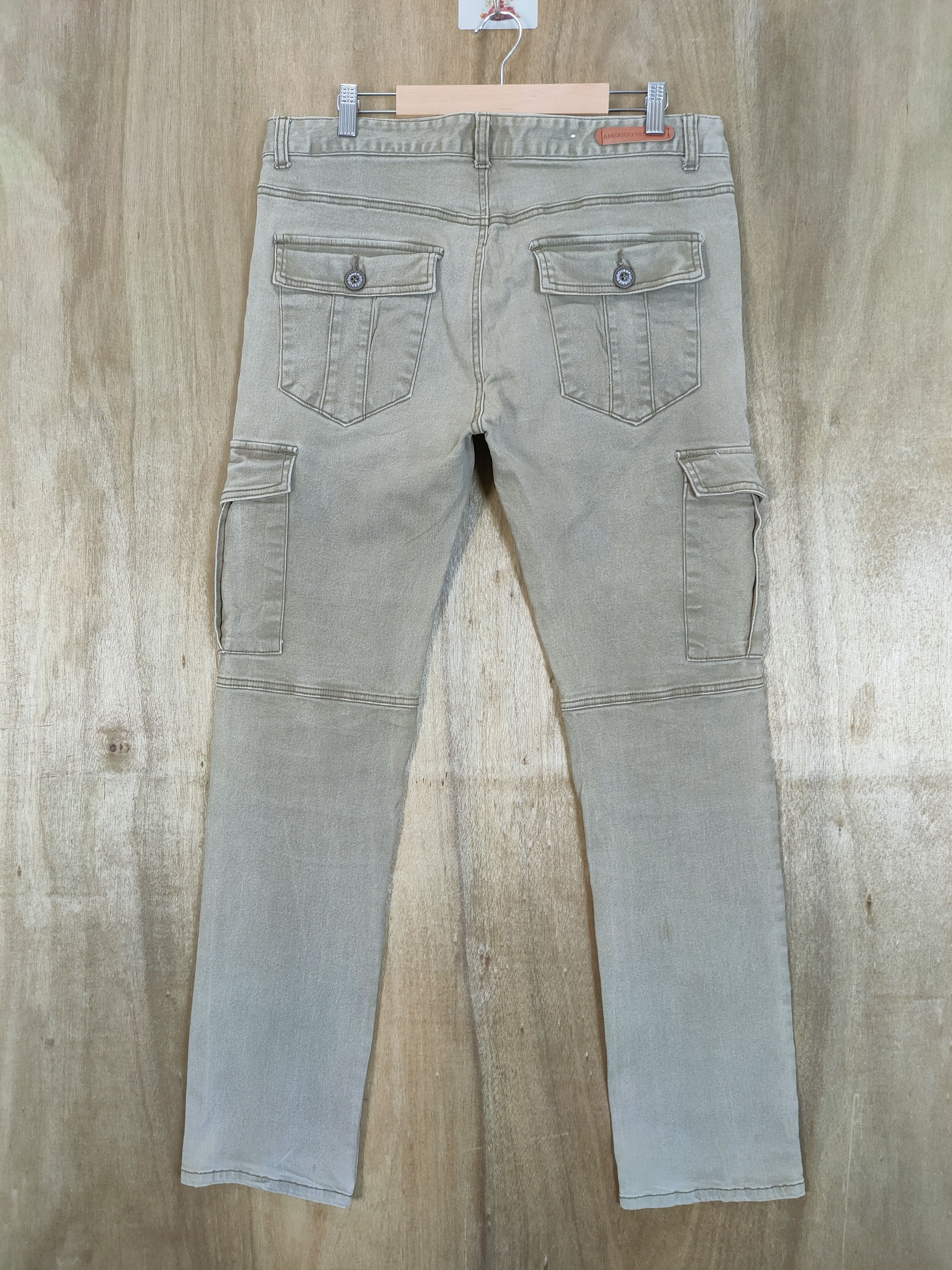 Japanese Brand VESPUCCI FADED CARGO PANTS MULTIPOCKET TACTICAL Size US 34 / EU 50 - 8 Thumbnail