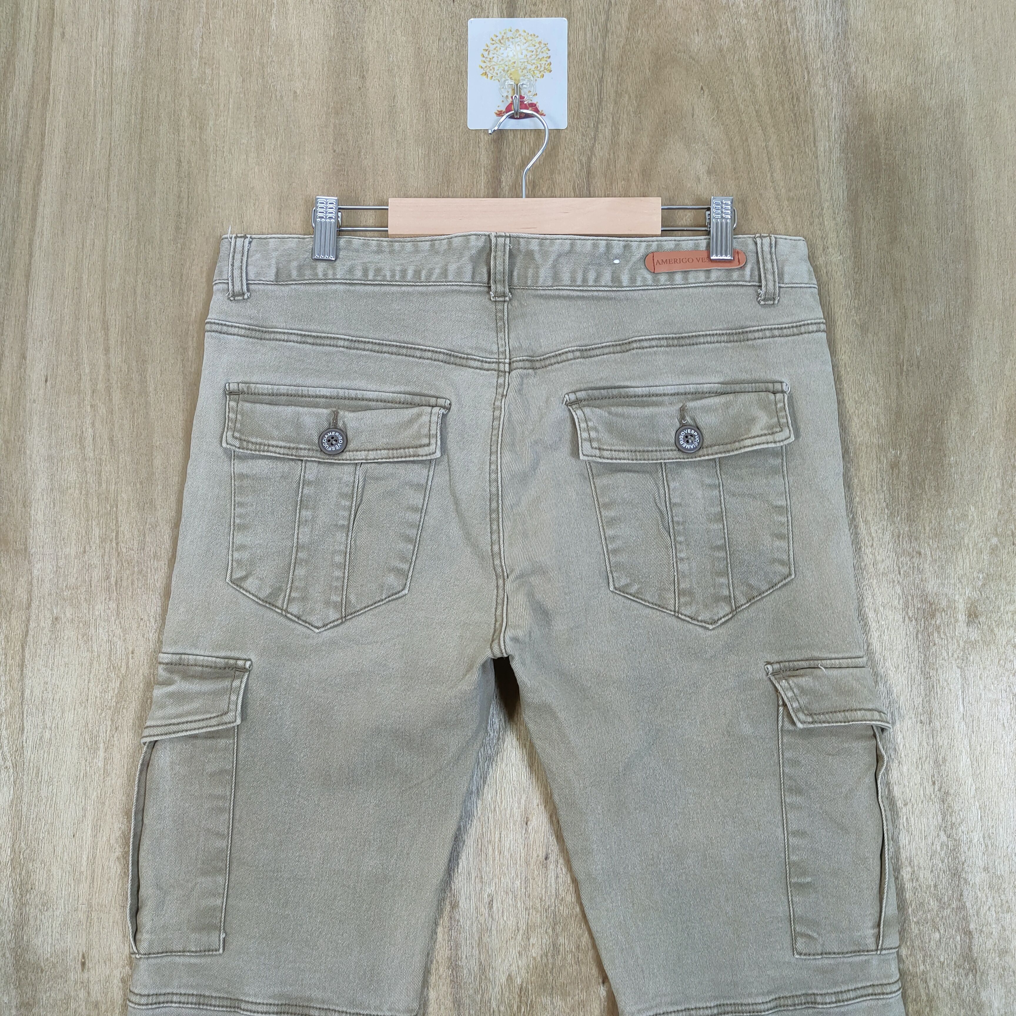 Japanese Brand VESPUCCI FADED CARGO PANTS MULTIPOCKET TACTICAL Size US 34 / EU 50 - 10 Thumbnail